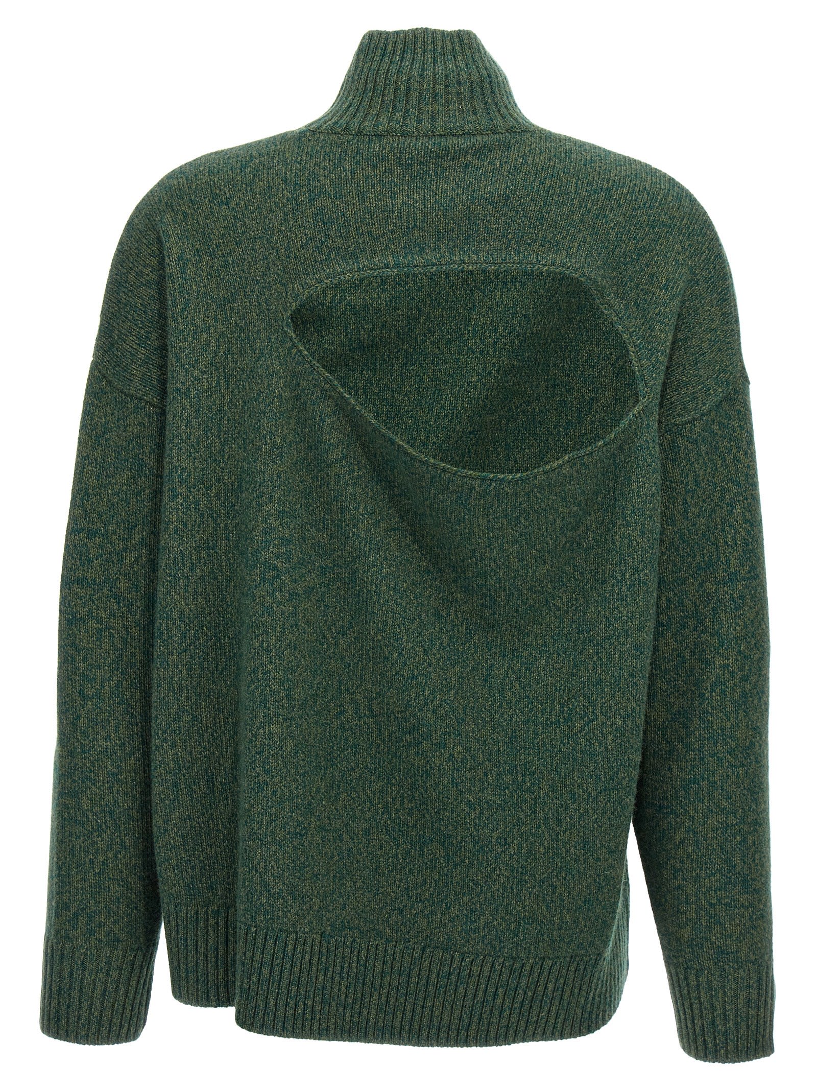 Shop Victoria Beckham Convertible Sweater In Green