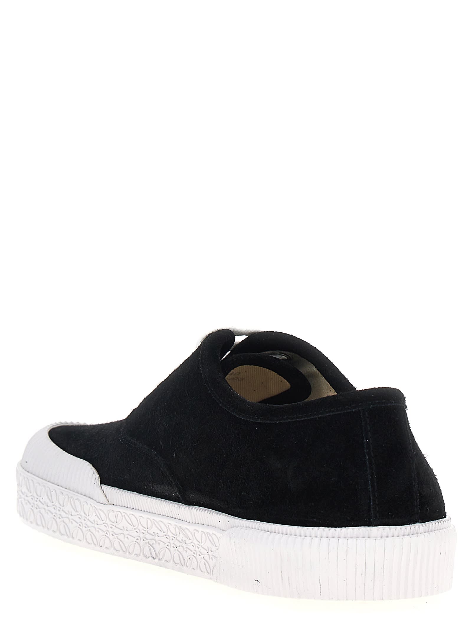 Shop Loewe Terra Vulca Sneakers In Black