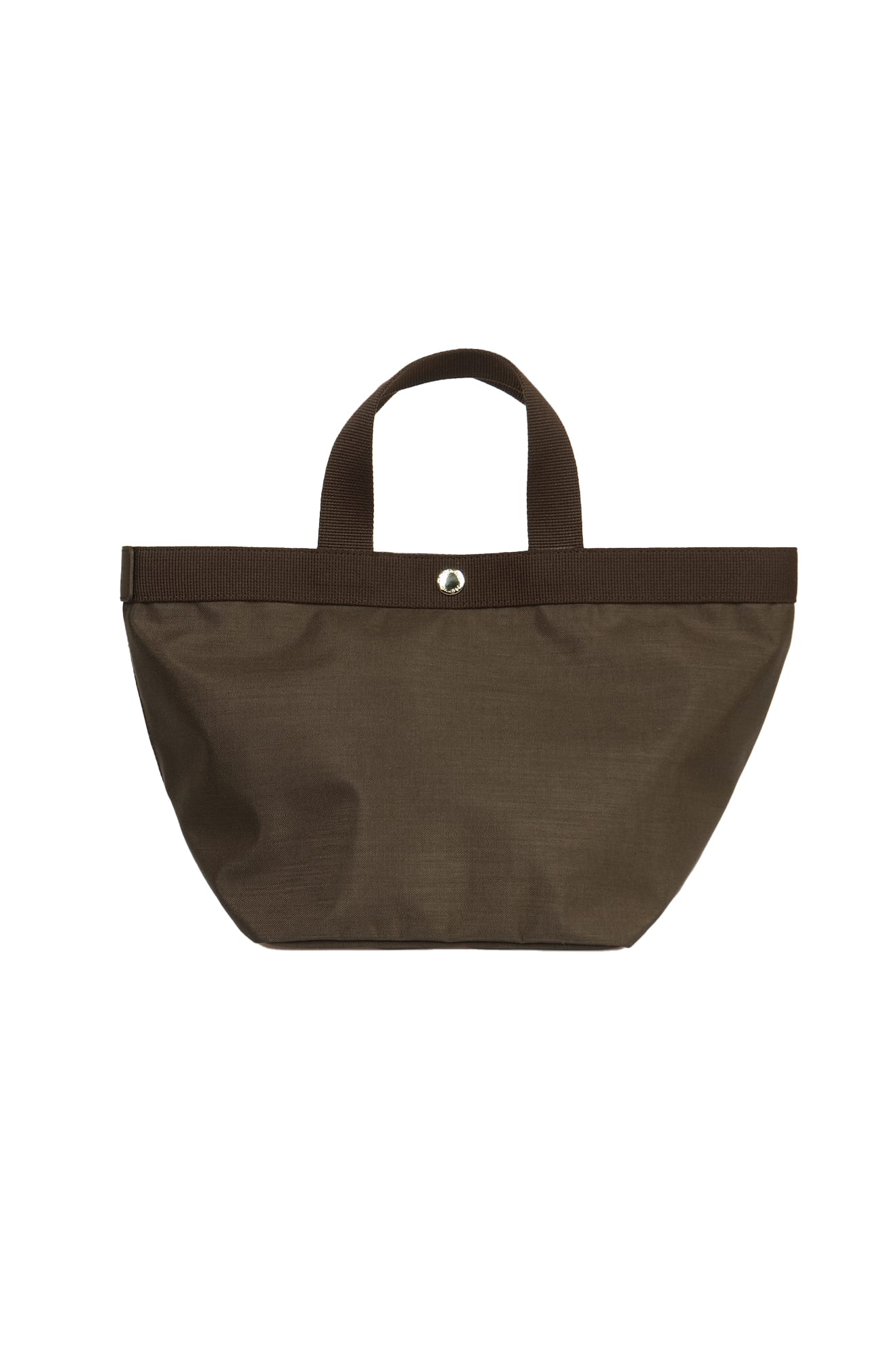 Herve Chapelier Top Handle Woven Shoulder Bag In Brown