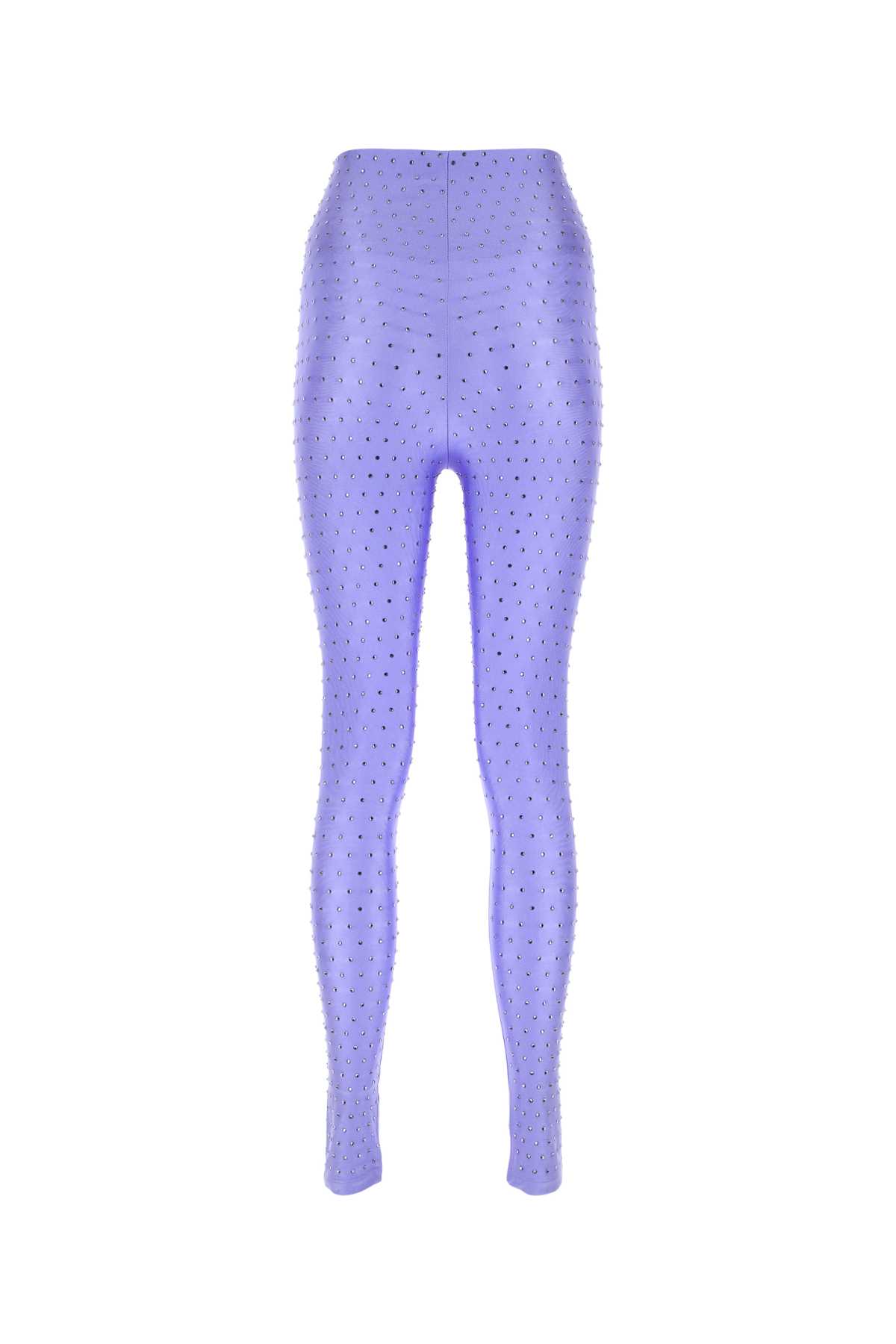 The Andamane Crystal High-waisted Skinny Leggings In Liliac