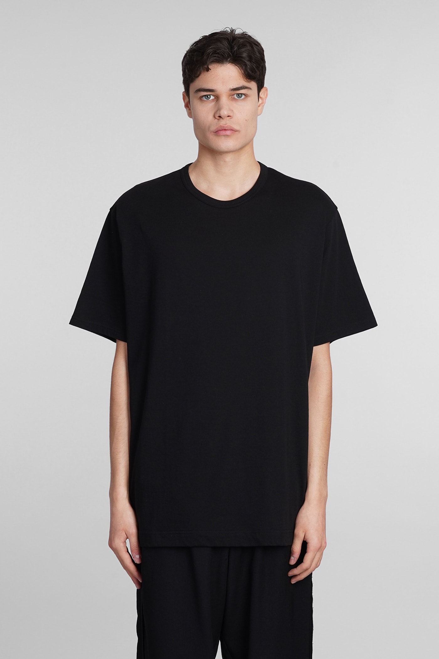 Yohji Yamamoto T-shirt In Black Cotton