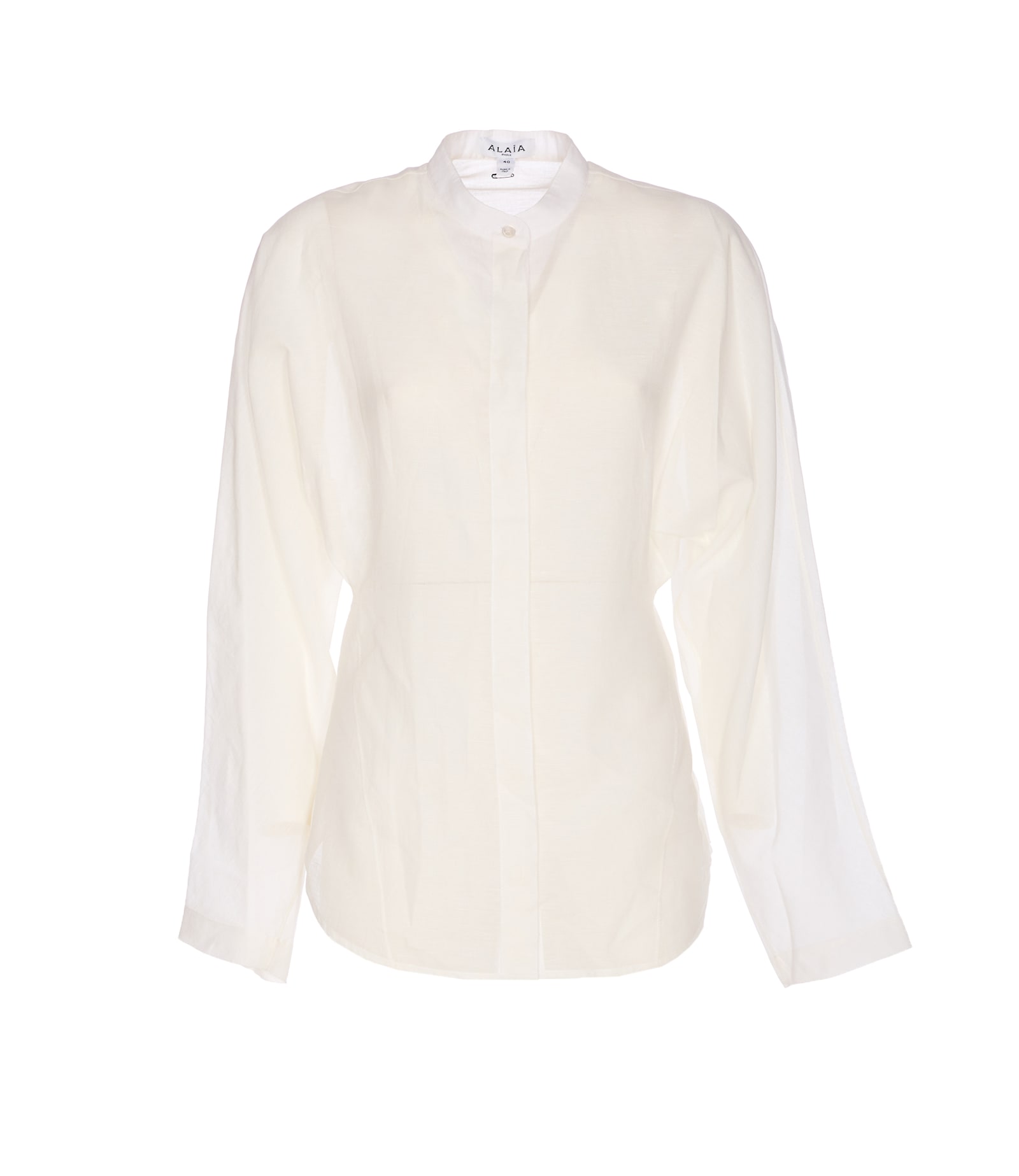 Alaïa Alaia Fitted Blouse With Round Hem In Neutral