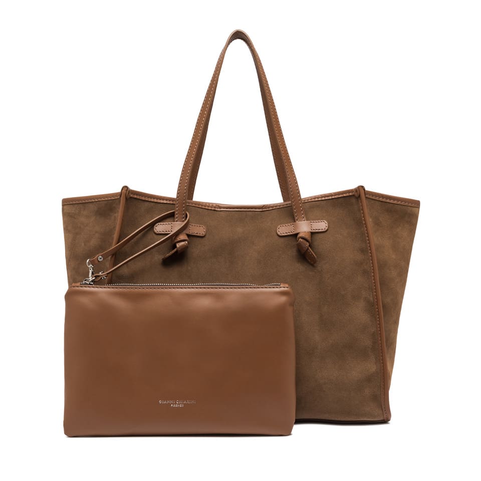 Shop Gianni Chiarini Marcella Bag In Cognac