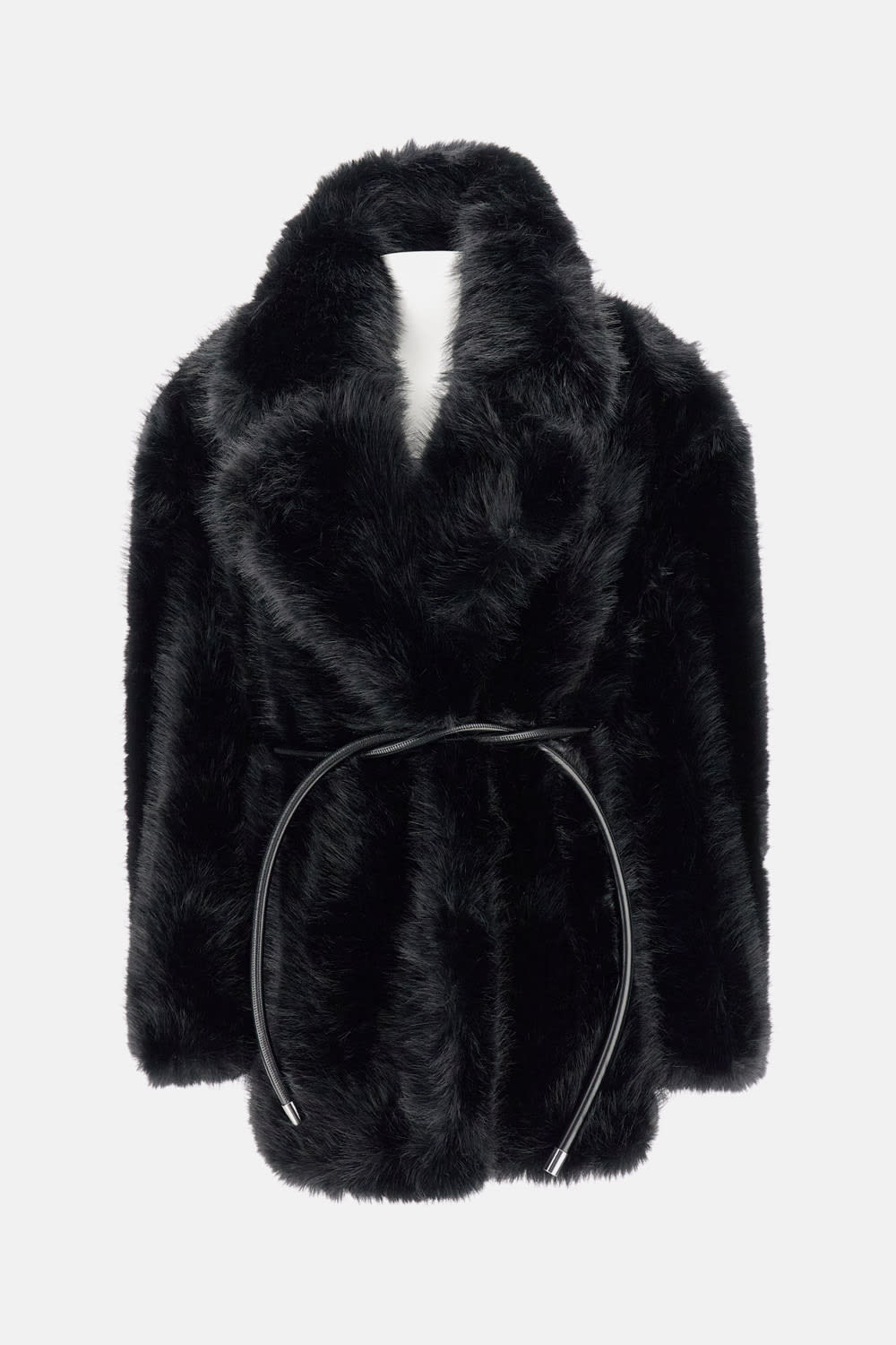 Sportmax Rosaria Coat With Belted Jacket In Black