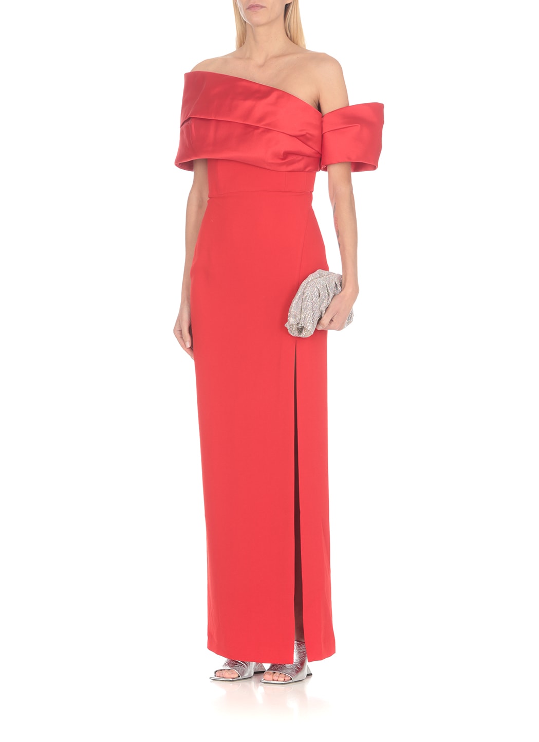 Solace London Alexis Maxi Dress In Red