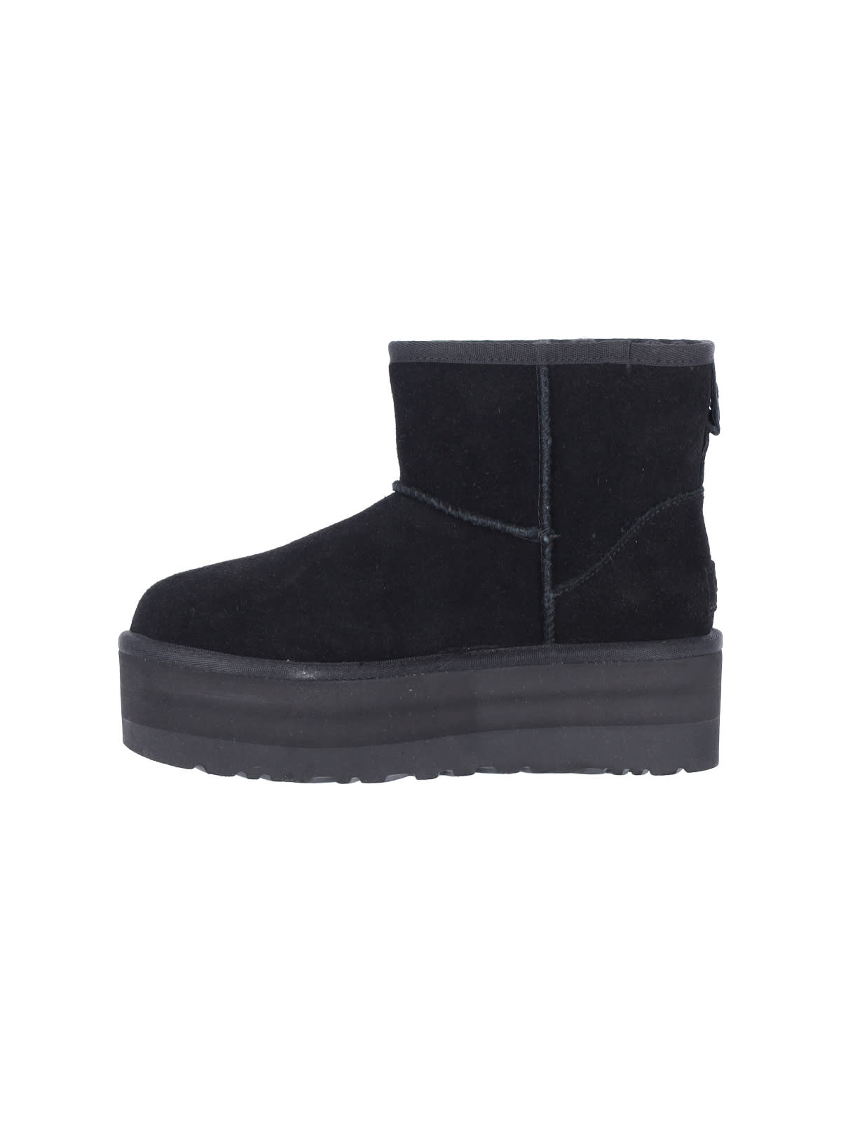 Shop Ugg Plateau Classic Mini Boots In Nero