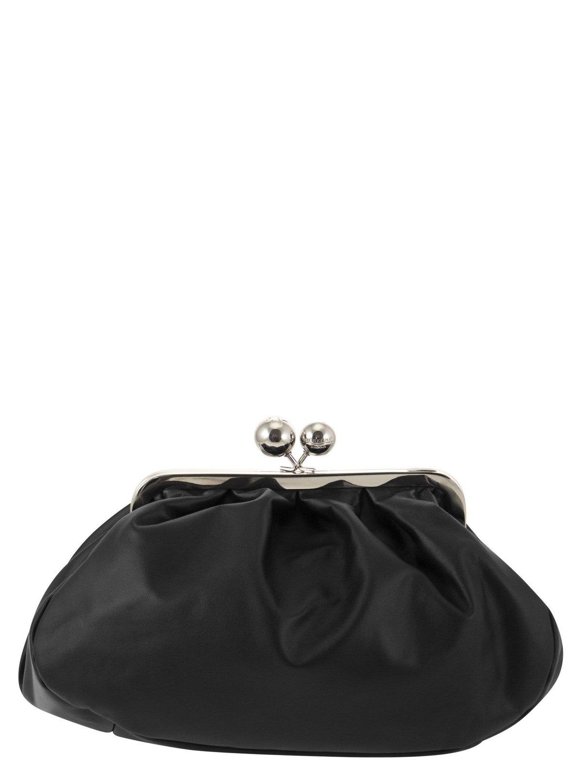 Weekend Max Mara Medium Pasticcino Bag In Nero