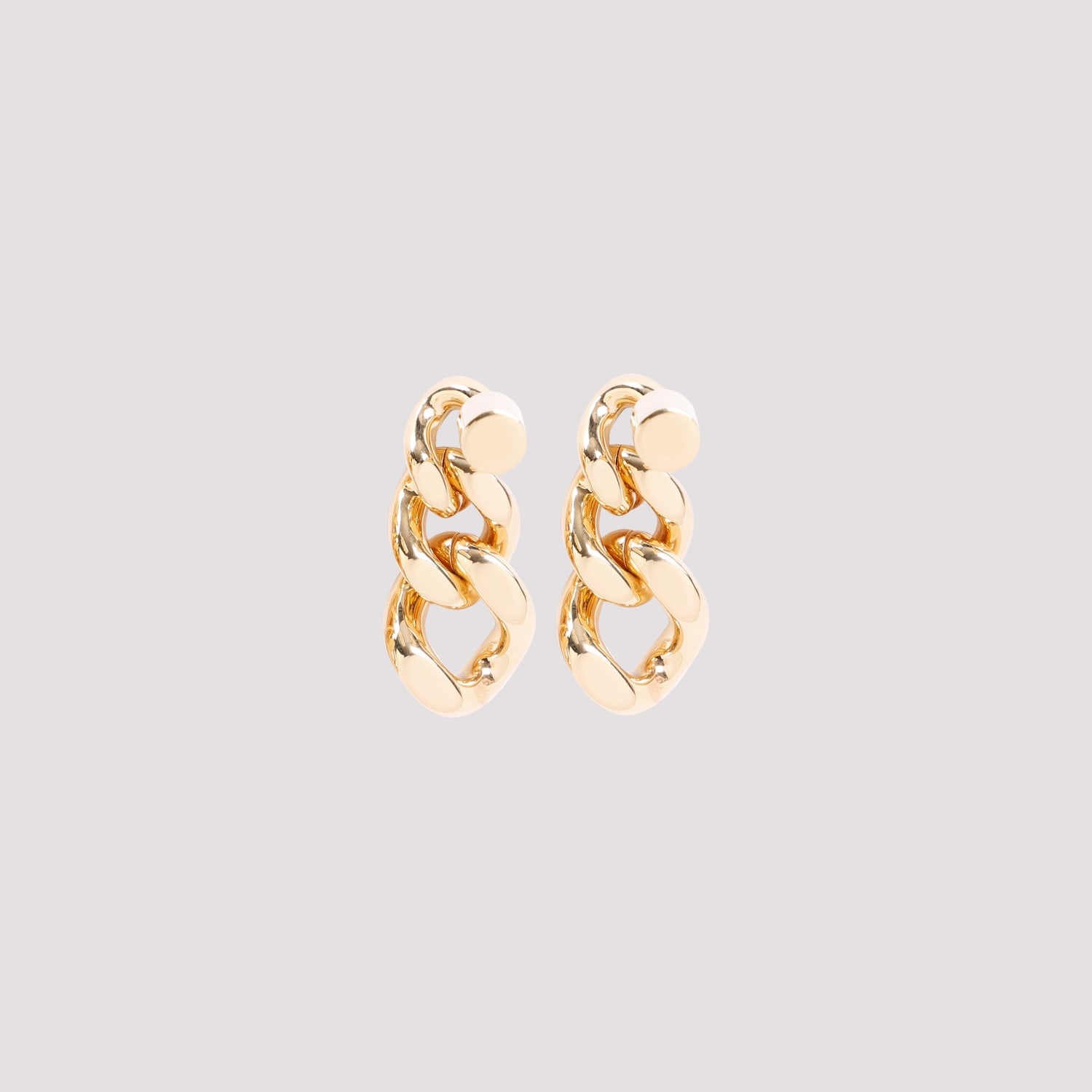 Shop Jil Sander Dw5 Earrings In Gold