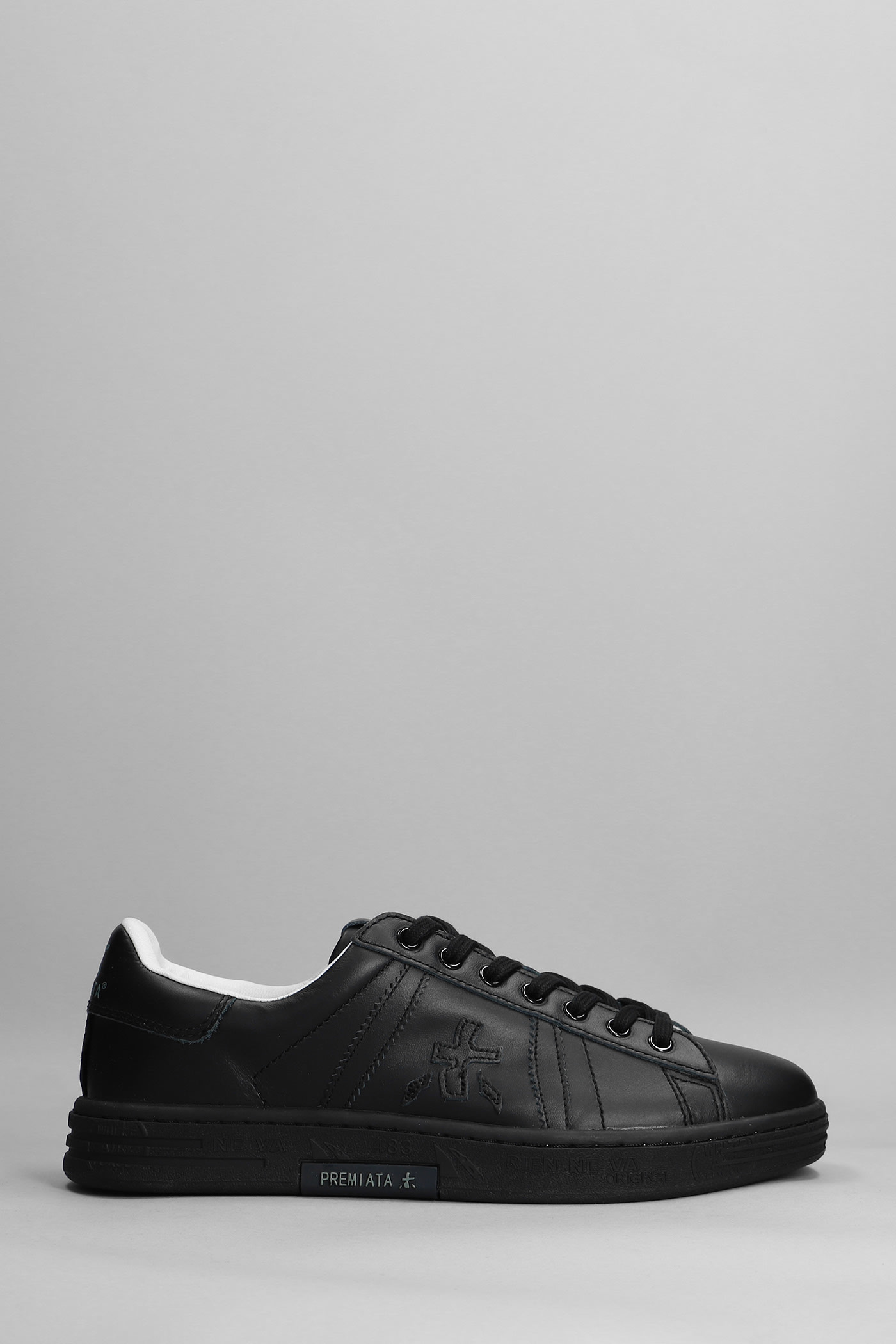Premiata Russel Sneakers In Black Leather