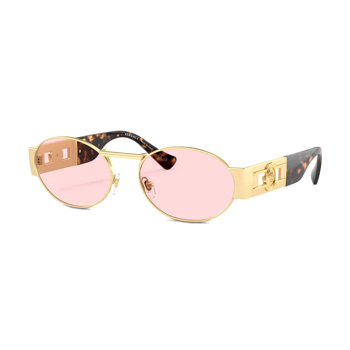 Shop Versace Ve2264 100284 Sunglasses In Oro