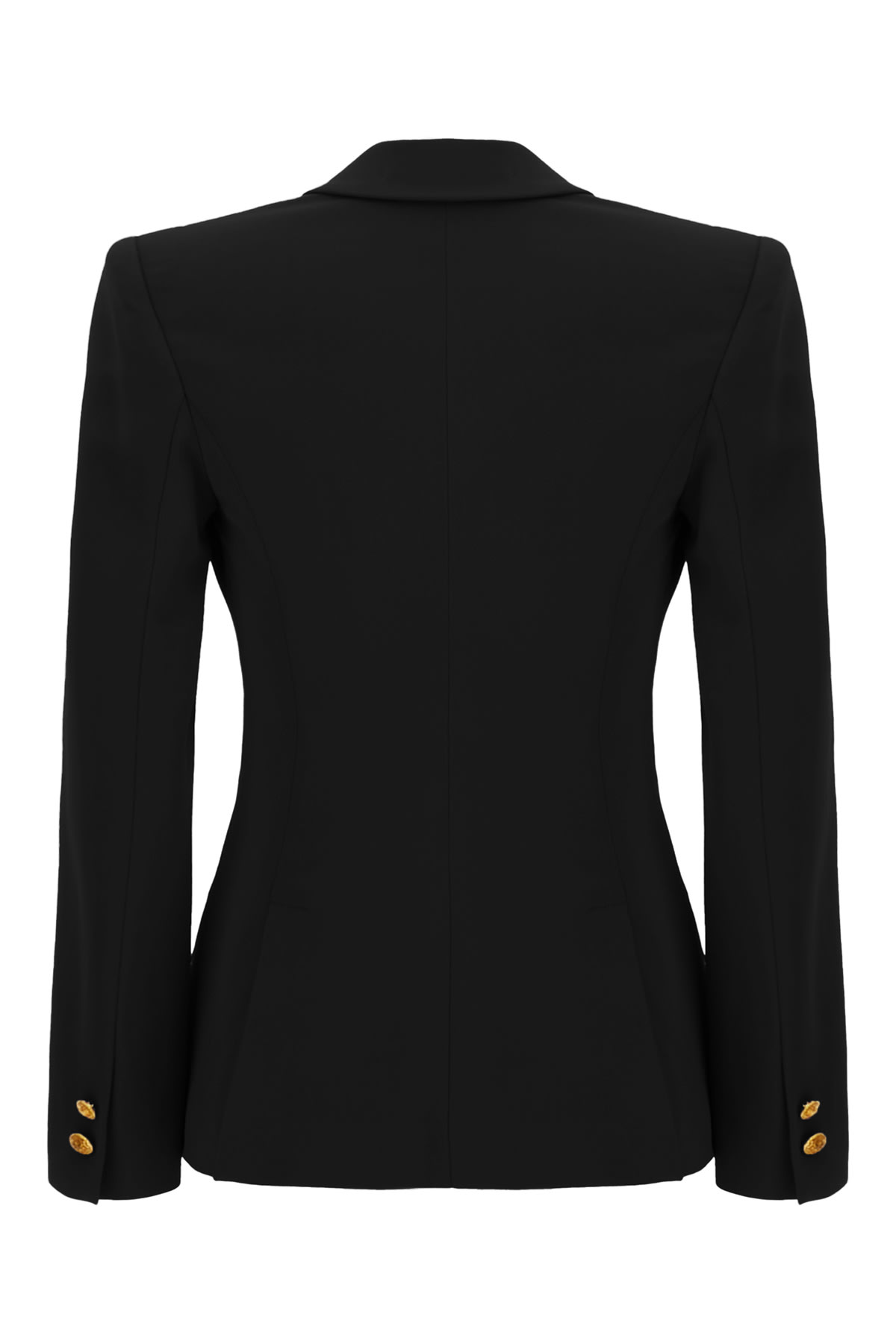 Elisabetta Franchi Viscose Blazer With Chest Pocket And Padded Shoulders In 110
