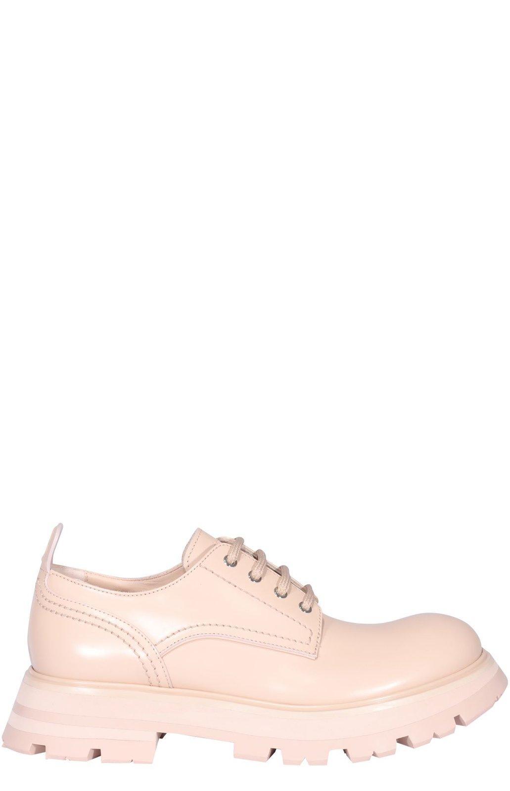 Shop Alexander Mcqueen Wander Lace-up Shoes In Pink