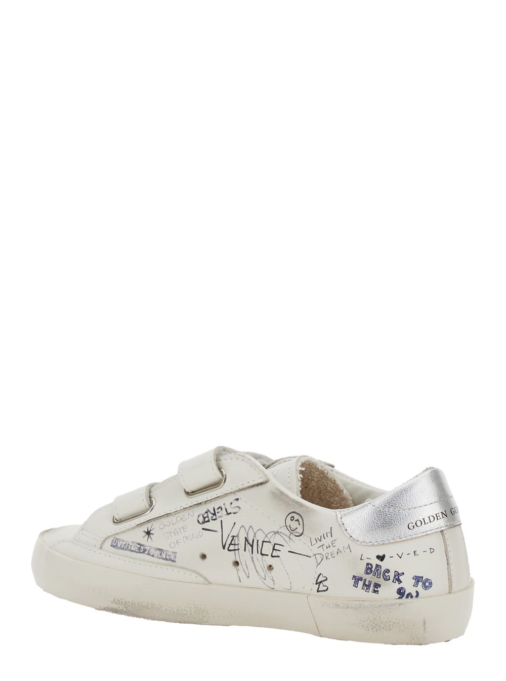 Golden Goose Kid - Old School Sneakers In White