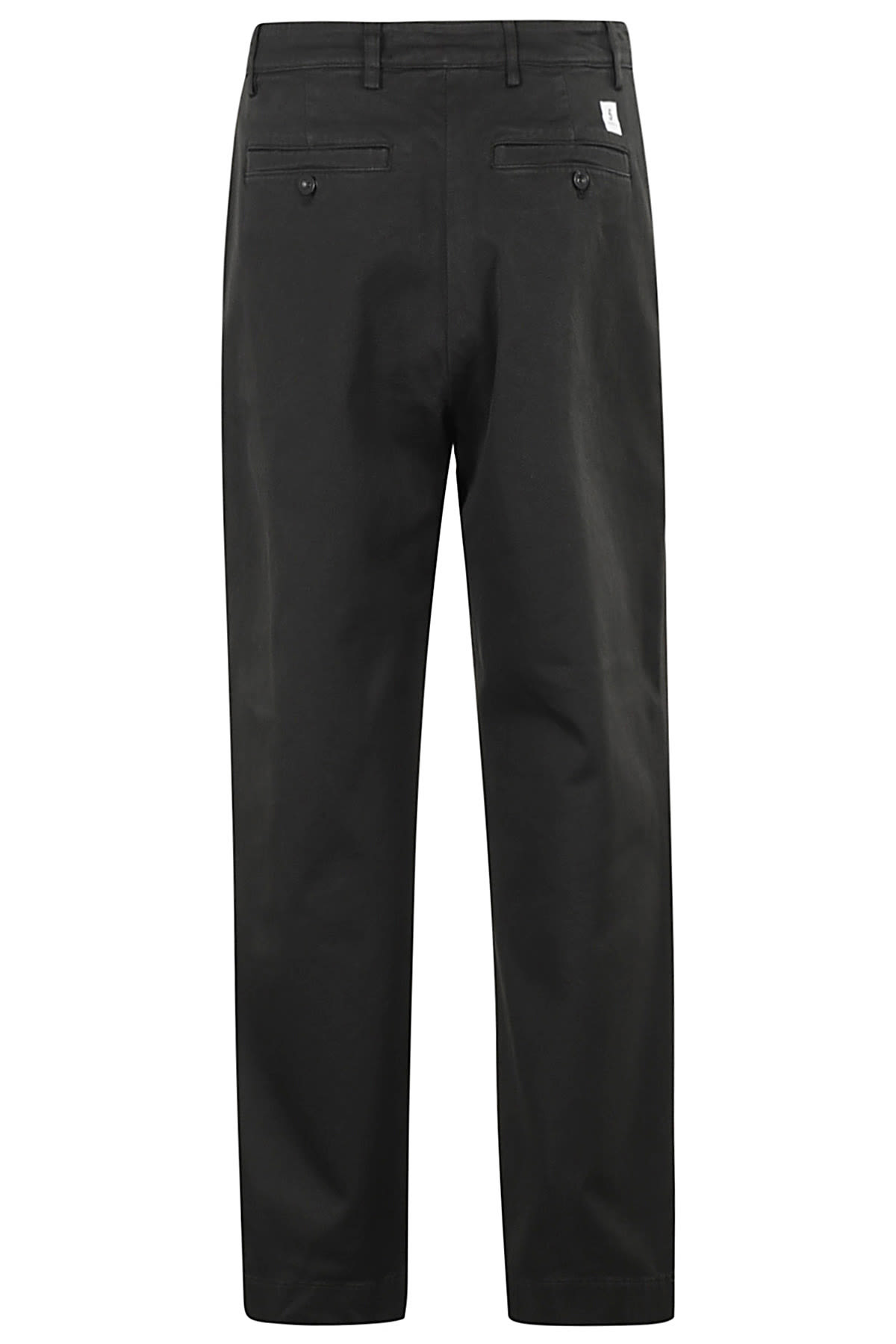 Shop Department Five E Motion Pant Chino Gamba Ampia In Nero