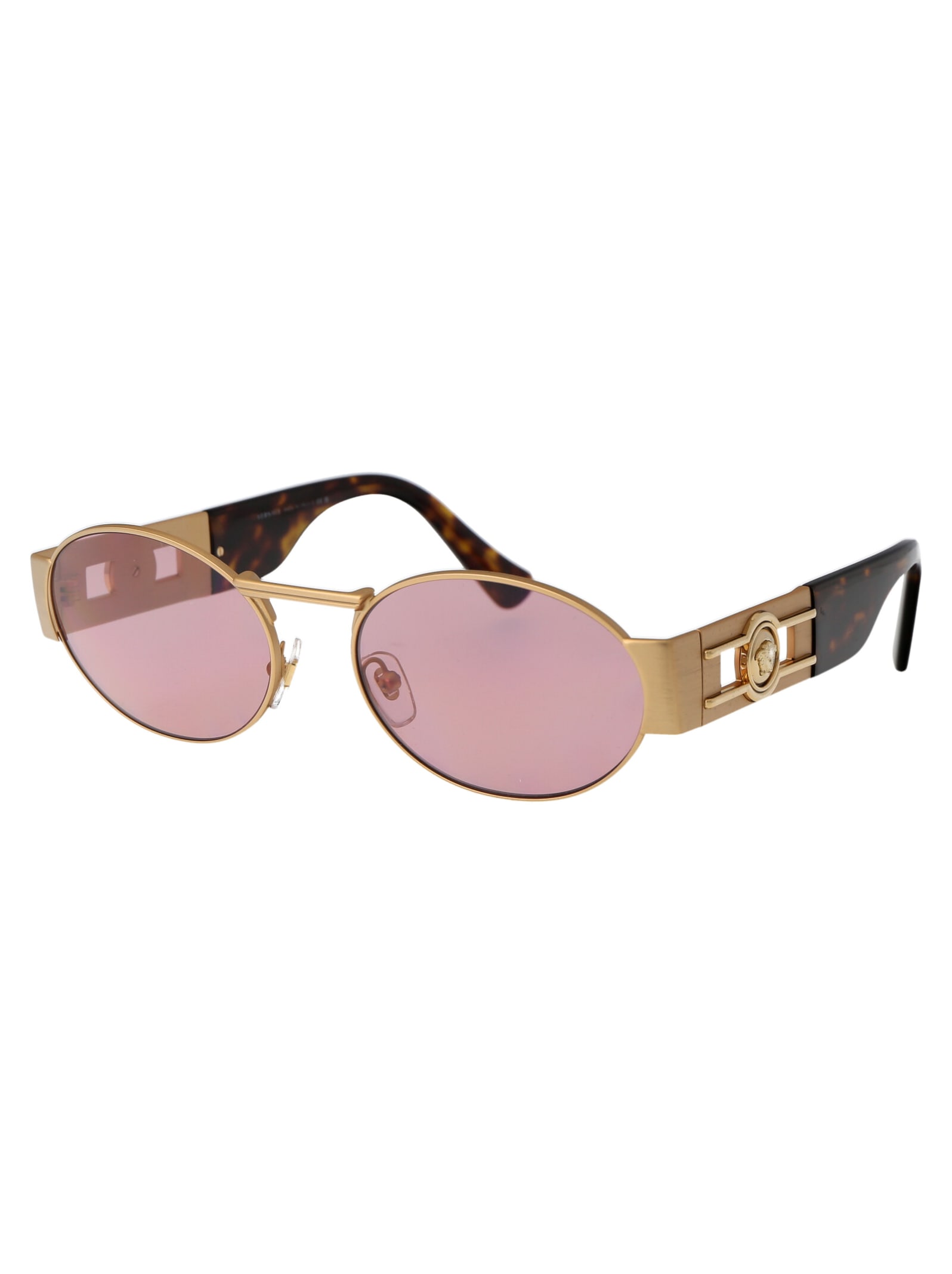 Shop Versace 0ve2264 Sunglasses In 100284 Matte Gold