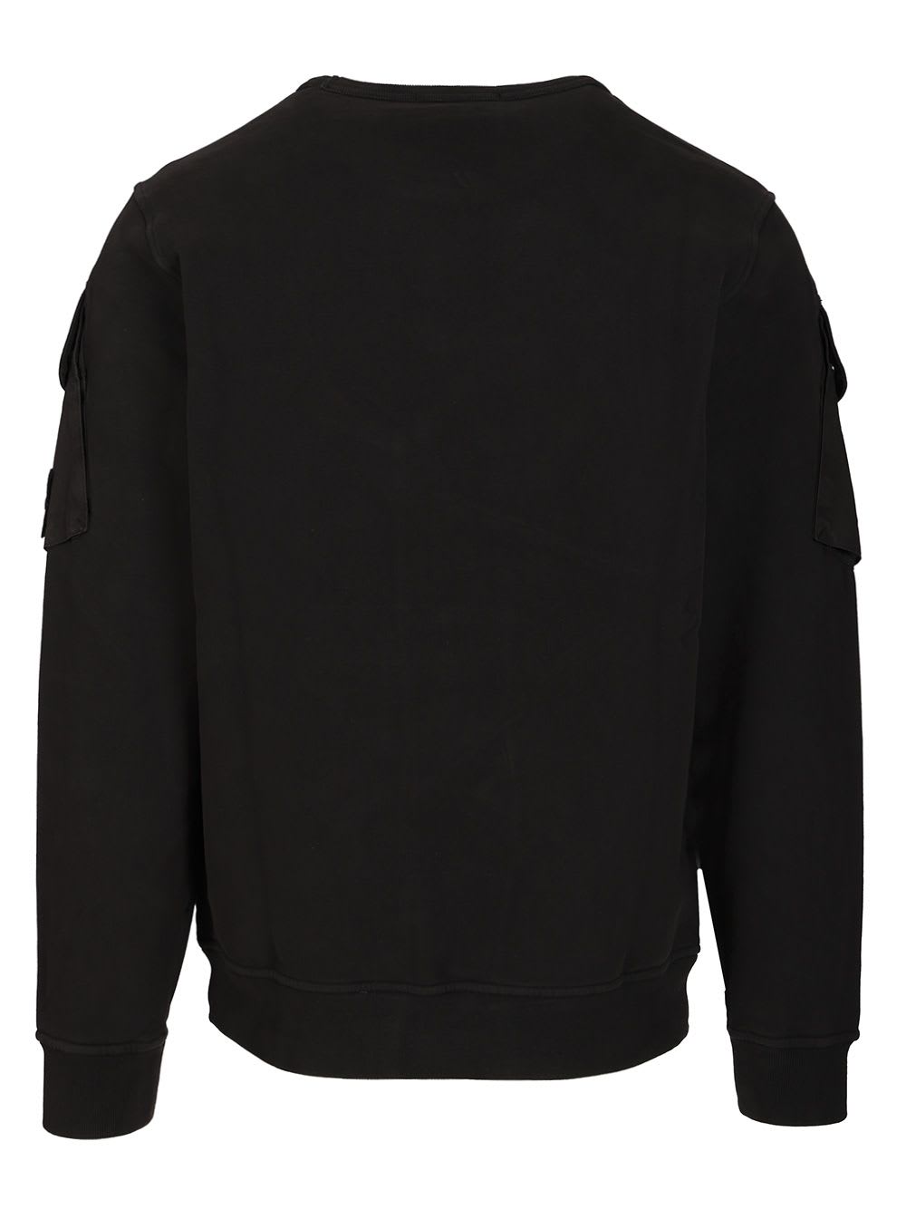 Stone Island Cotton Sweatshirt In Black