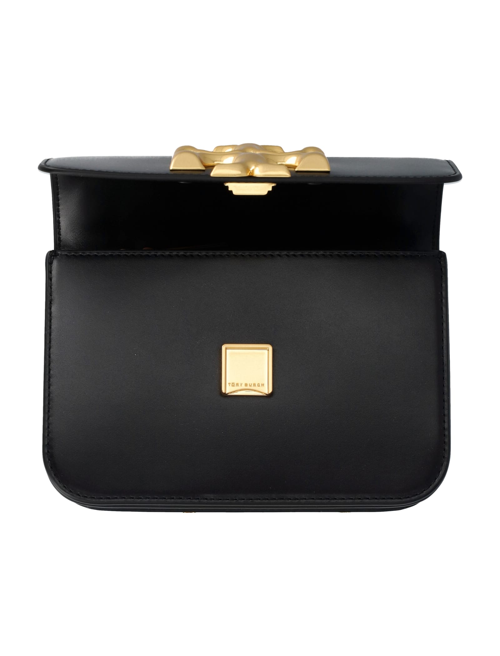 Shop Tory Burch Eleanor Small Convertible Shoulder Bag In Black