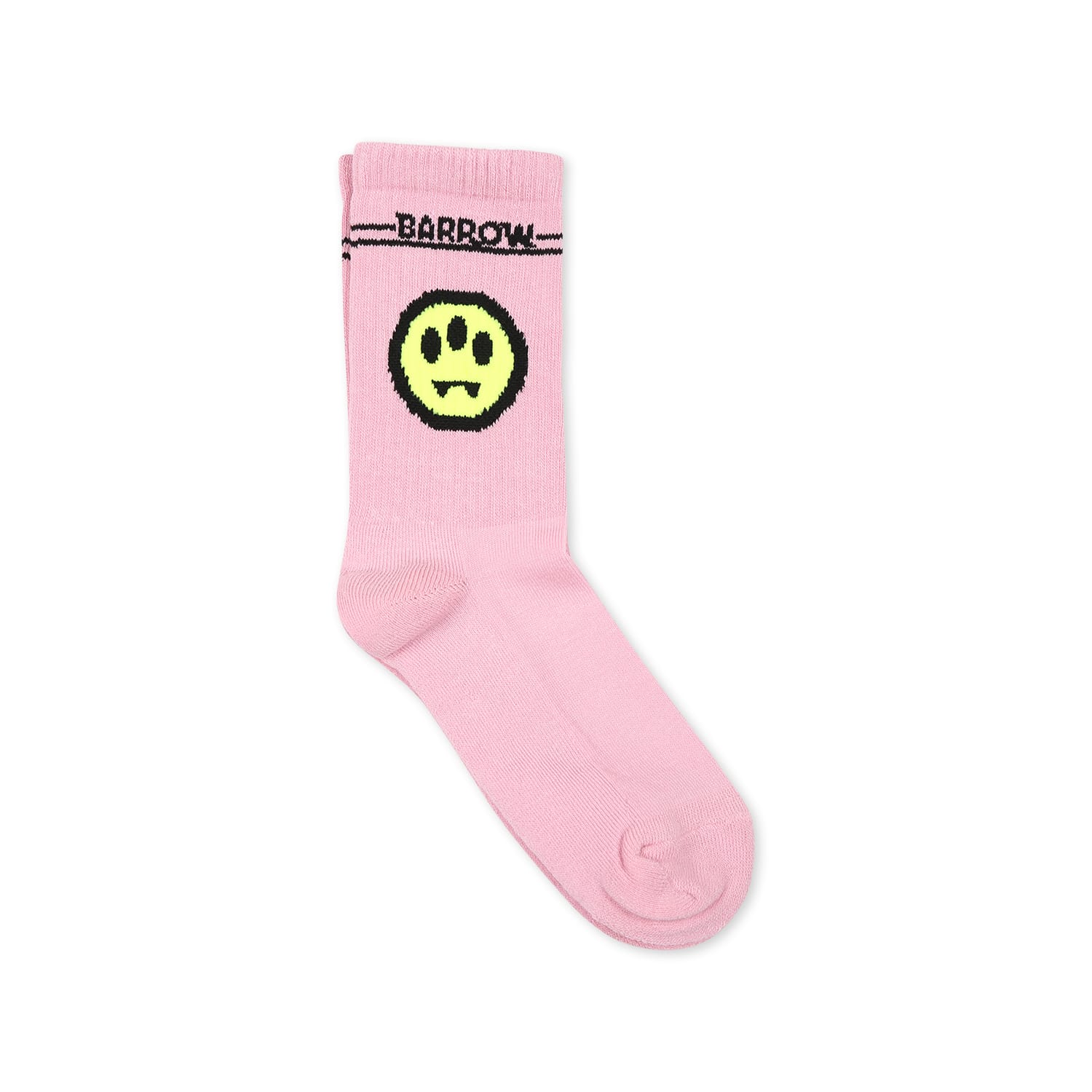 Shop Barrow Pink Socks For Kids With Smiley