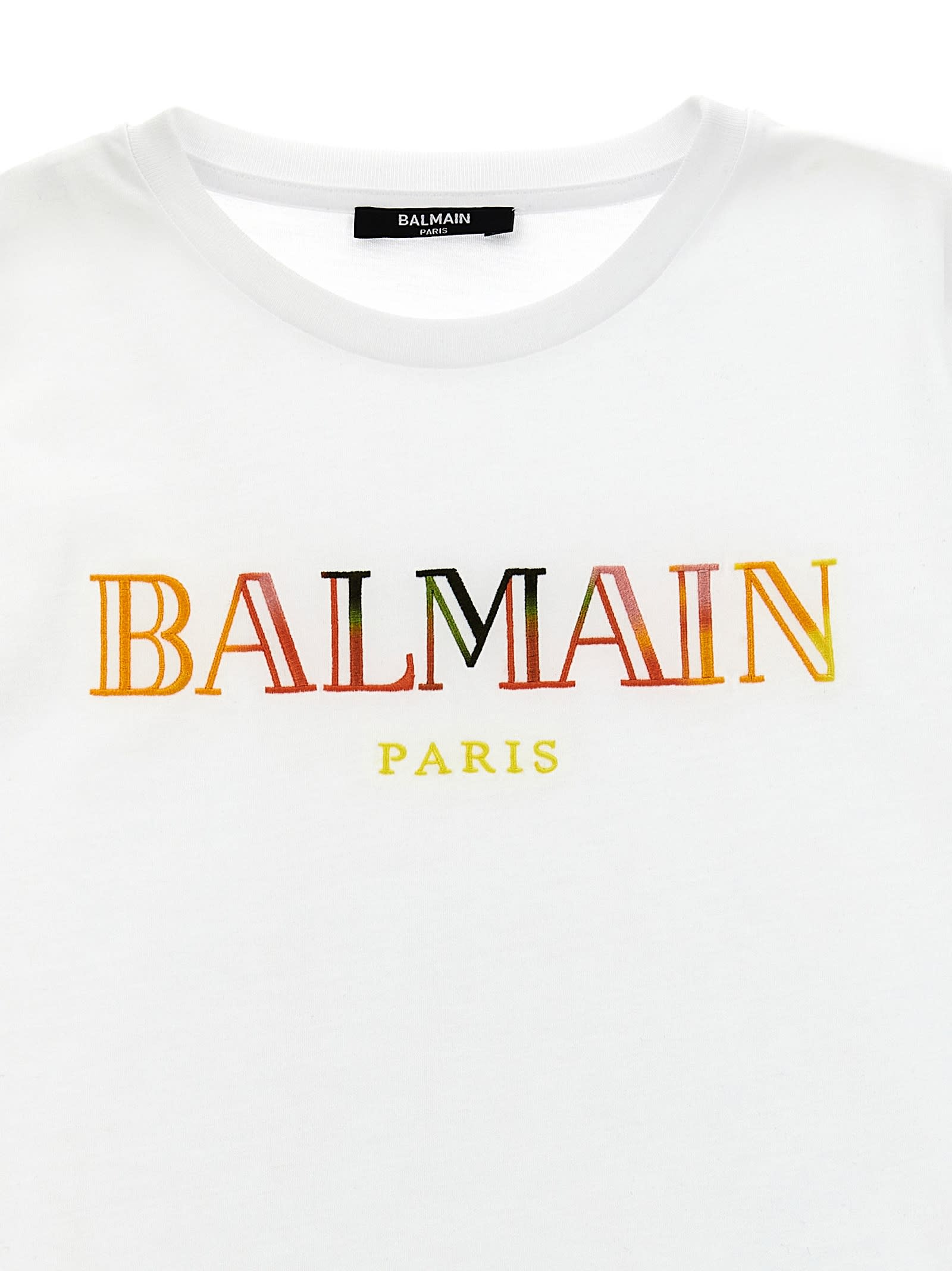 BALMAIN LOGO EMBROIDERY T-SHIRT