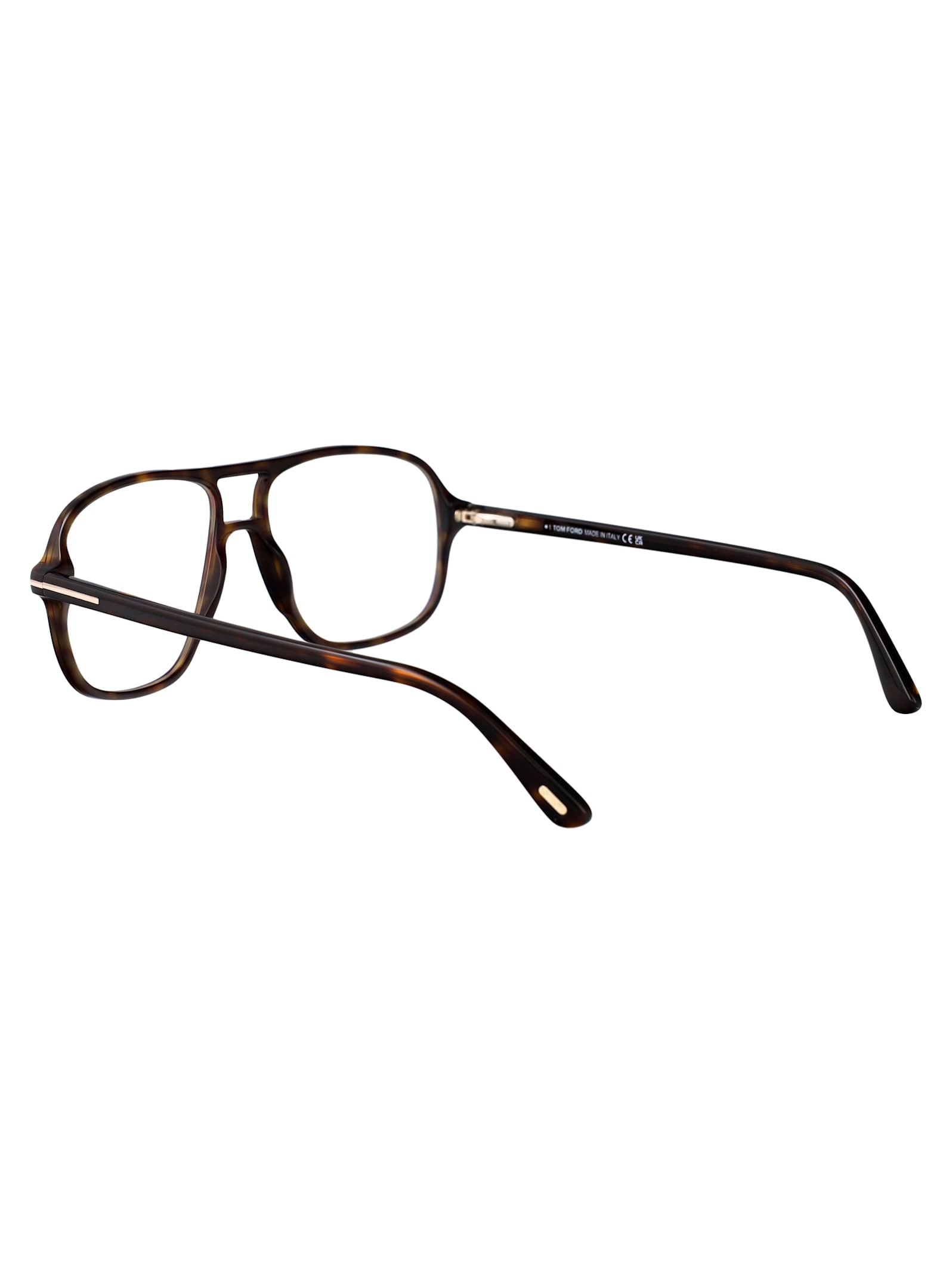 Tom Ford Womens Black Tr001853 Round-frame Acetate Optical Glasses In 052 Avana Scura