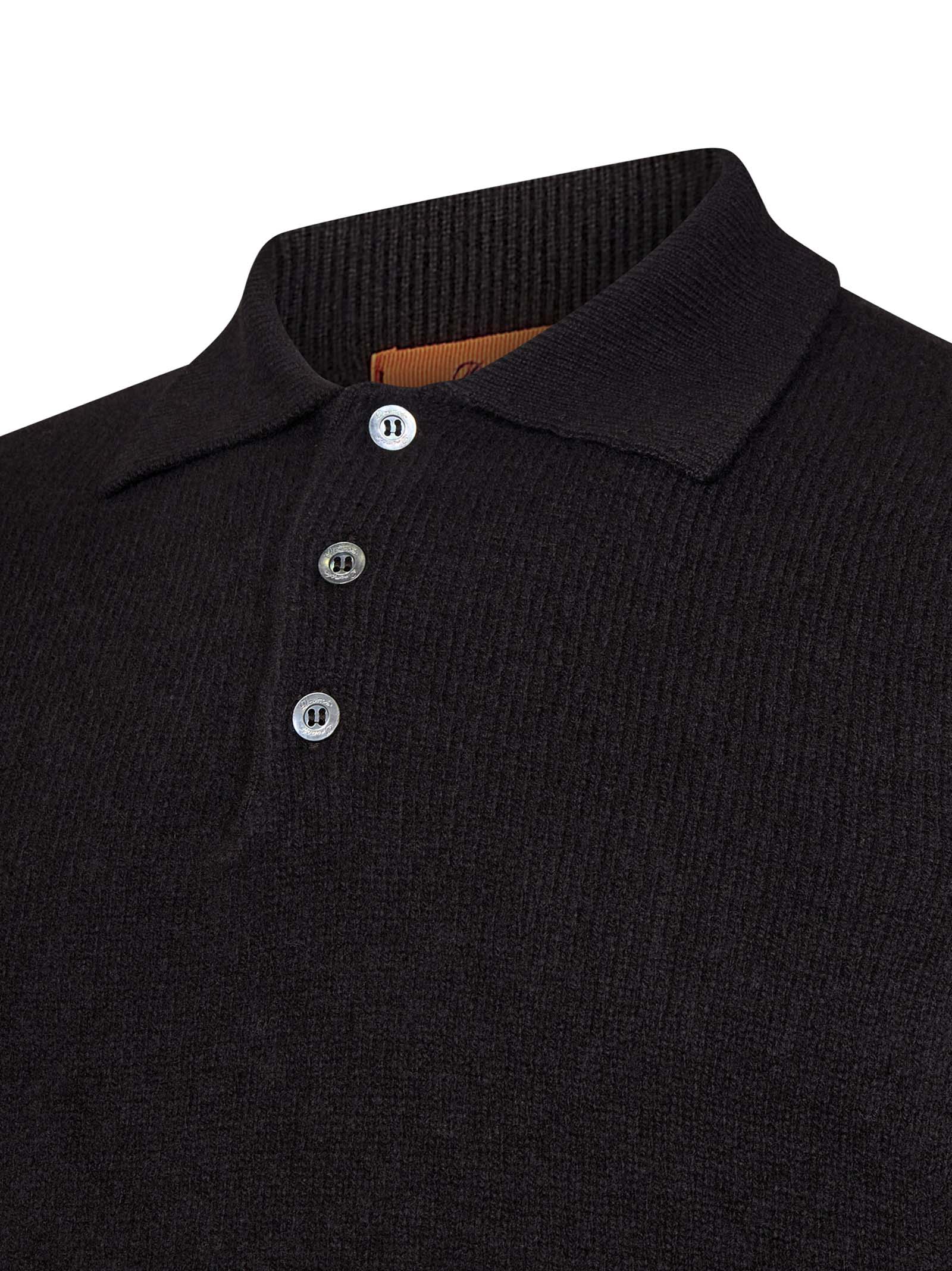 Shop Drumohr Polo Shirt In Brown