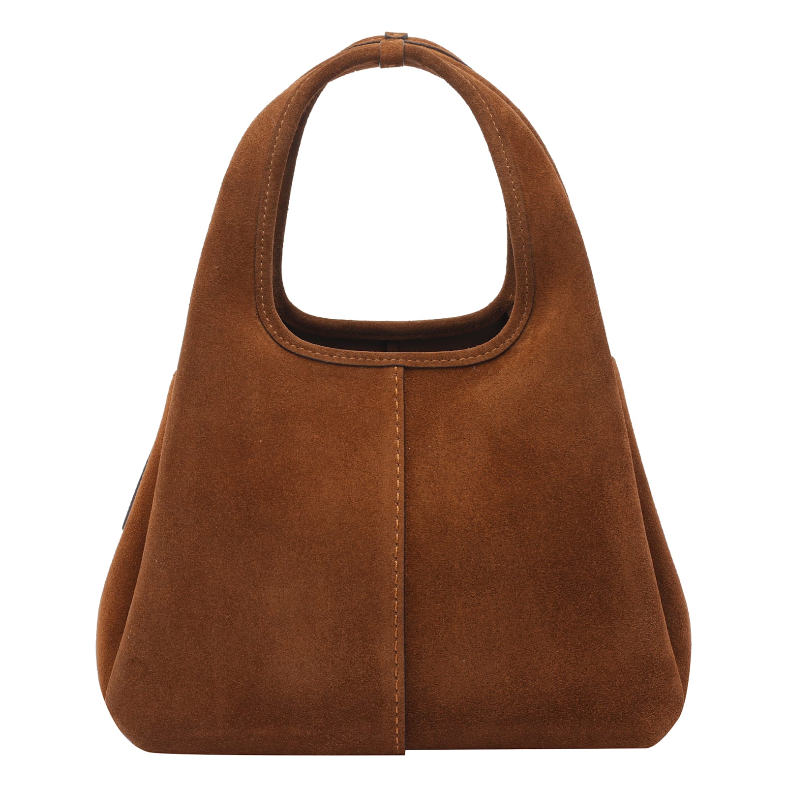 Coach Lana 23 Warm Brown Suede Shoulder Bag In Brown
