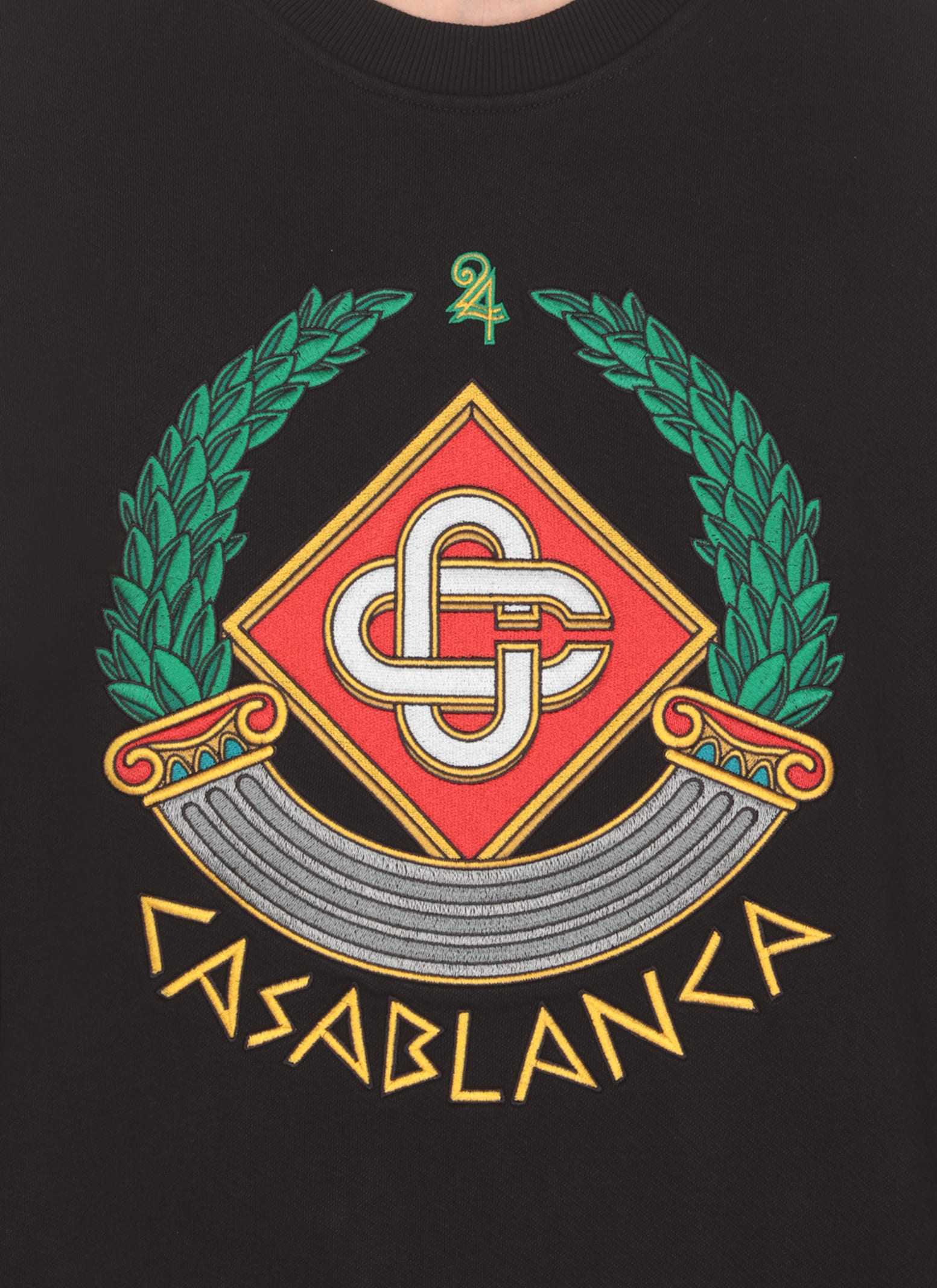 Shop Casablanca Casa Crest Sweatshirt In Black