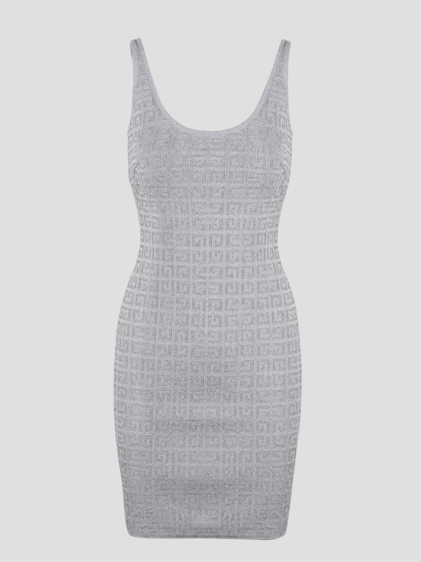 Shop Givenchy Silvery Dress In Metallic