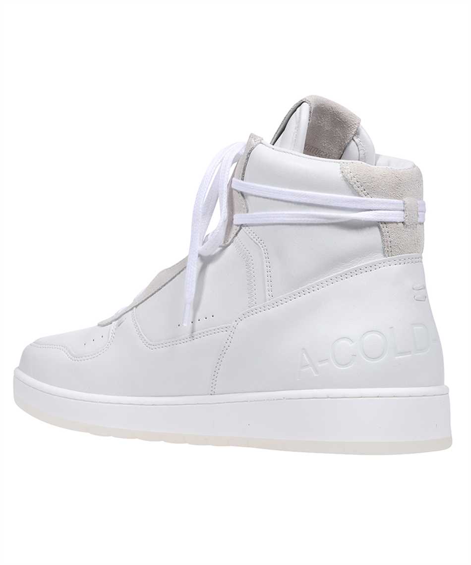 Shop A-cold-wall* Leather High-top Sneakers In White