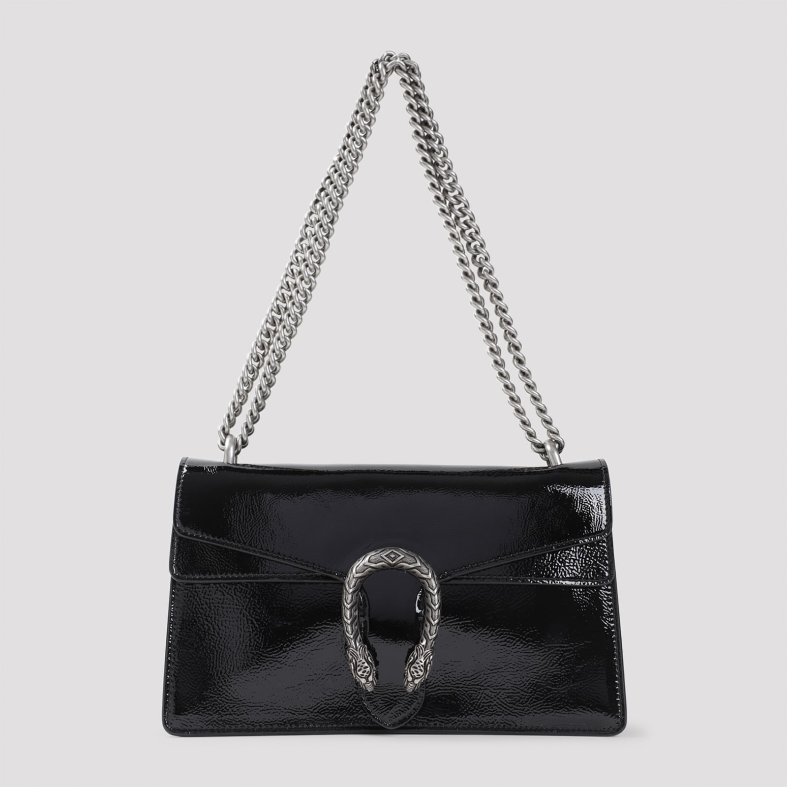 Gucci Black Leather Small Dionysus Shoulder Bag