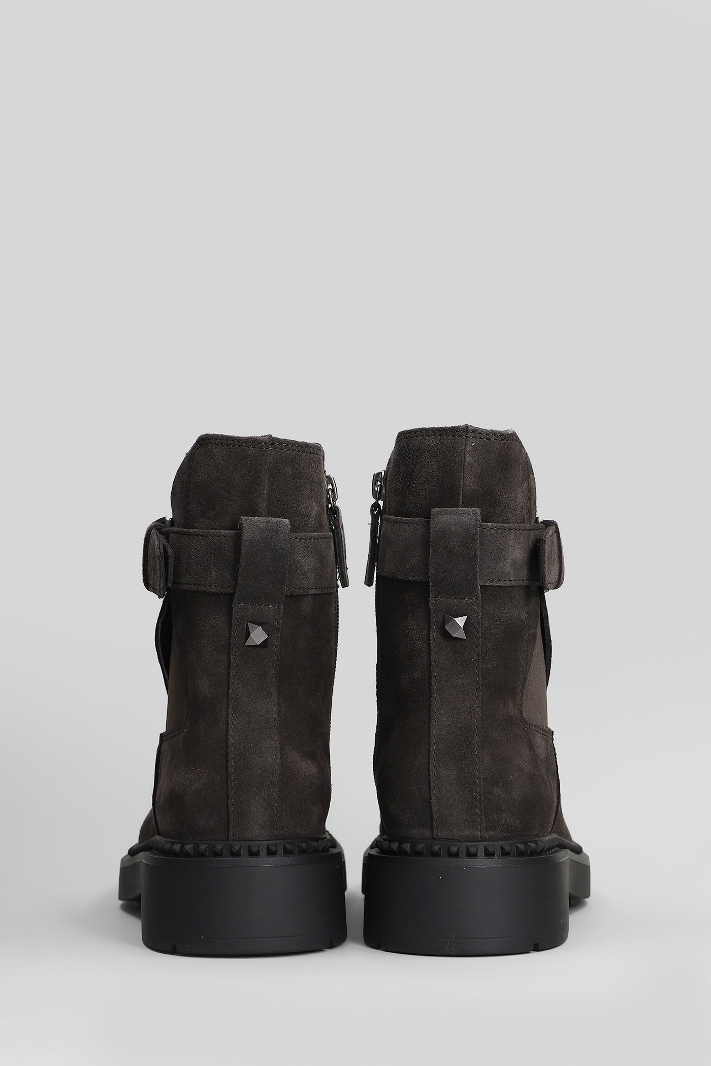 Ash Margot High Heels Ankle Boots In Brown Suede In Brown