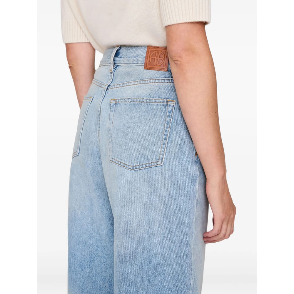 Anine Bing Denim Straight-leg Jeans In Blue