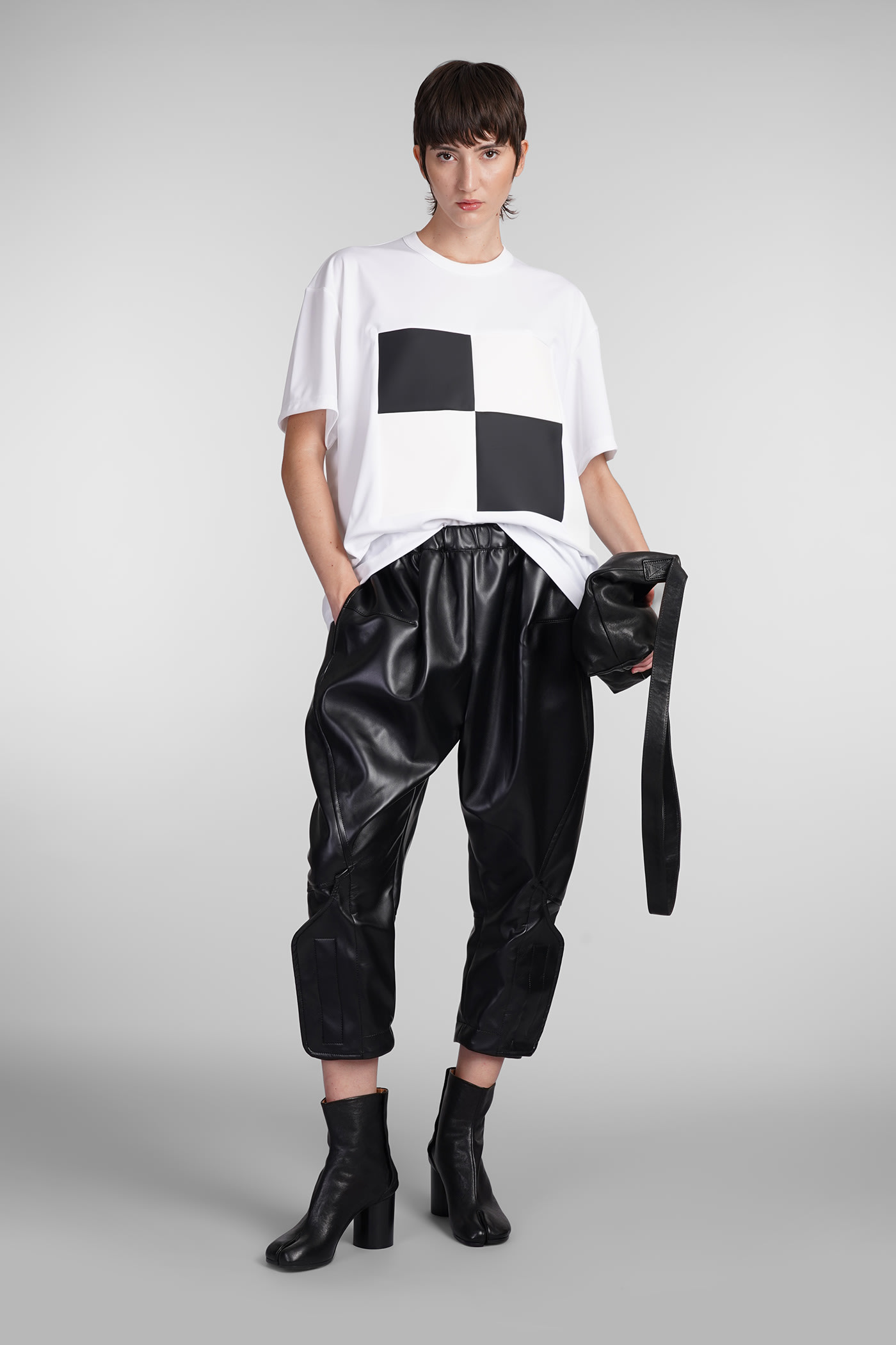 Shop Comme Des Garçons Pants In Black Polyuretan