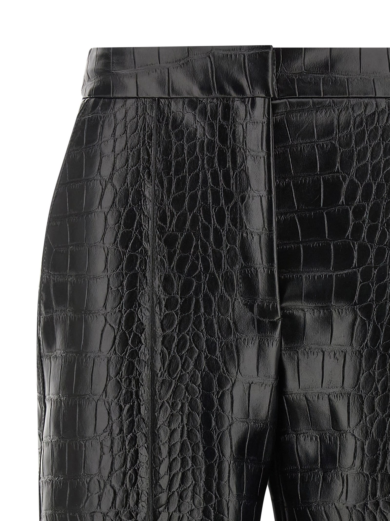Elisabetta Franchi Textured Bermuda Shorts Featuring Pockets In Black