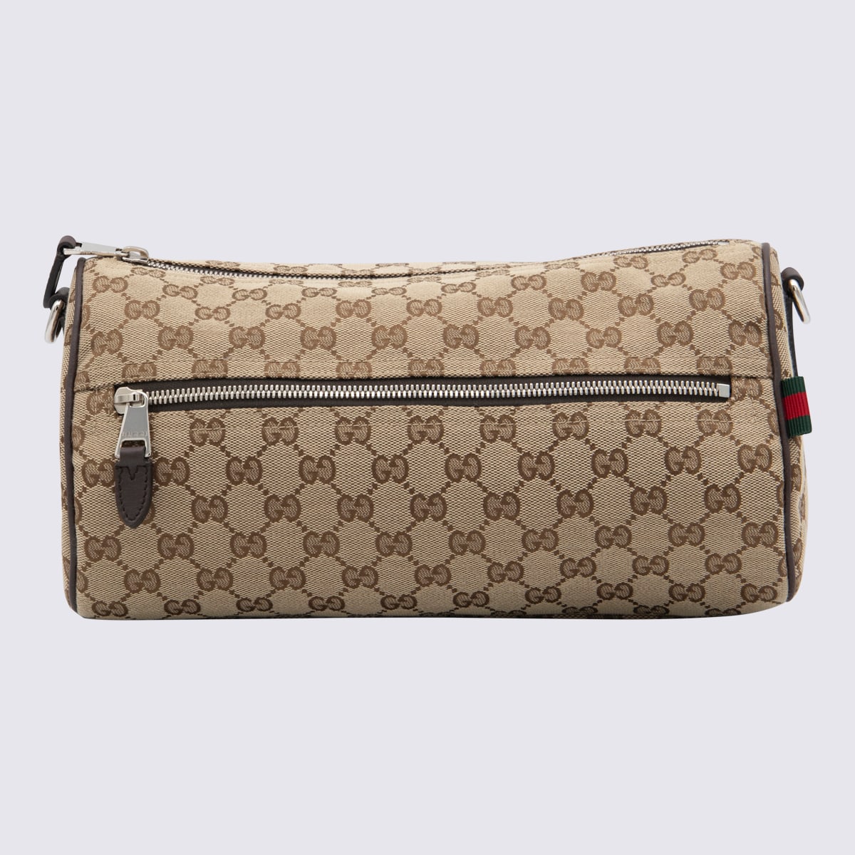Beige Leather Crossbody Bag