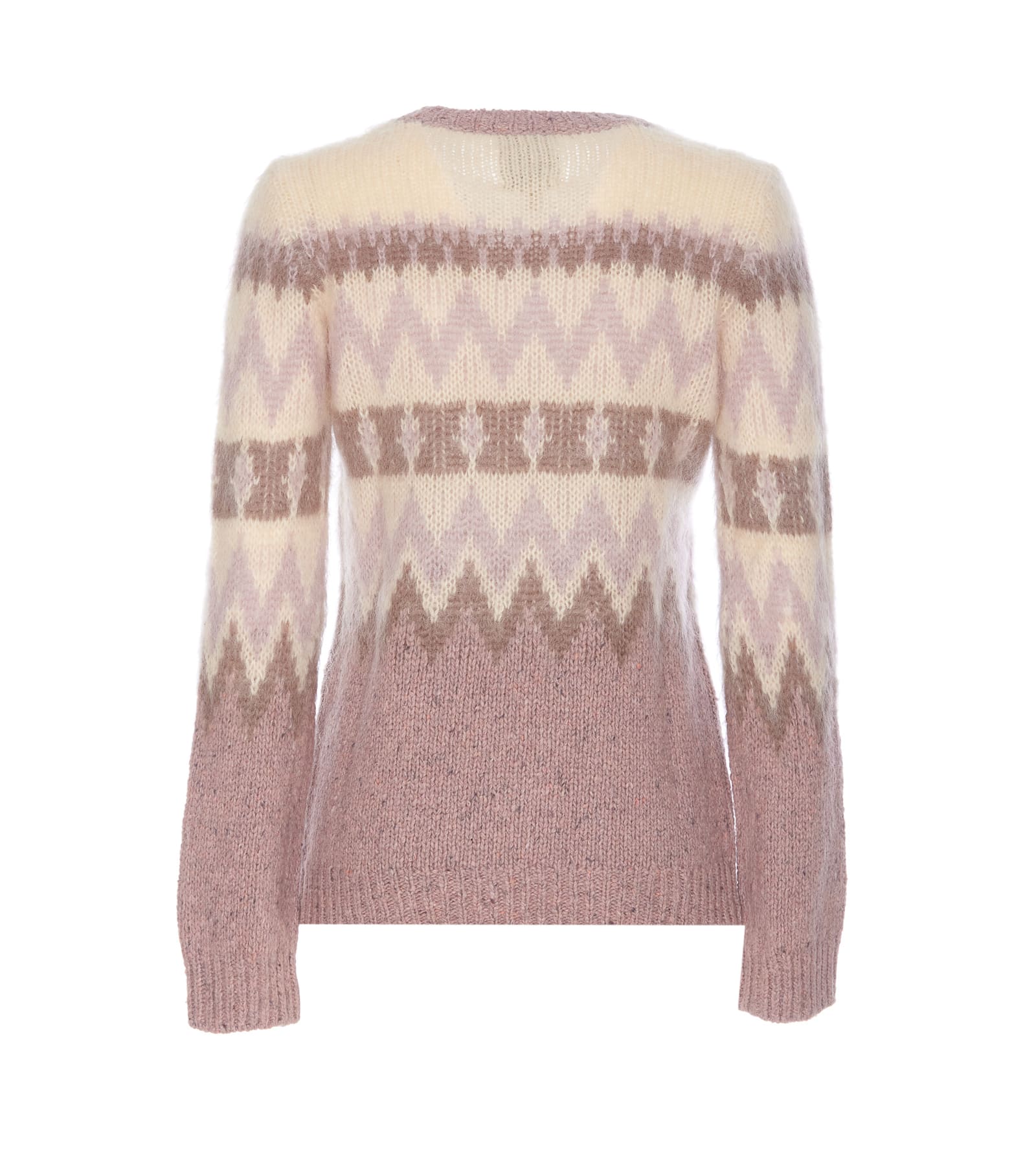 Shop Woolrich Aztec Sweater In Pink