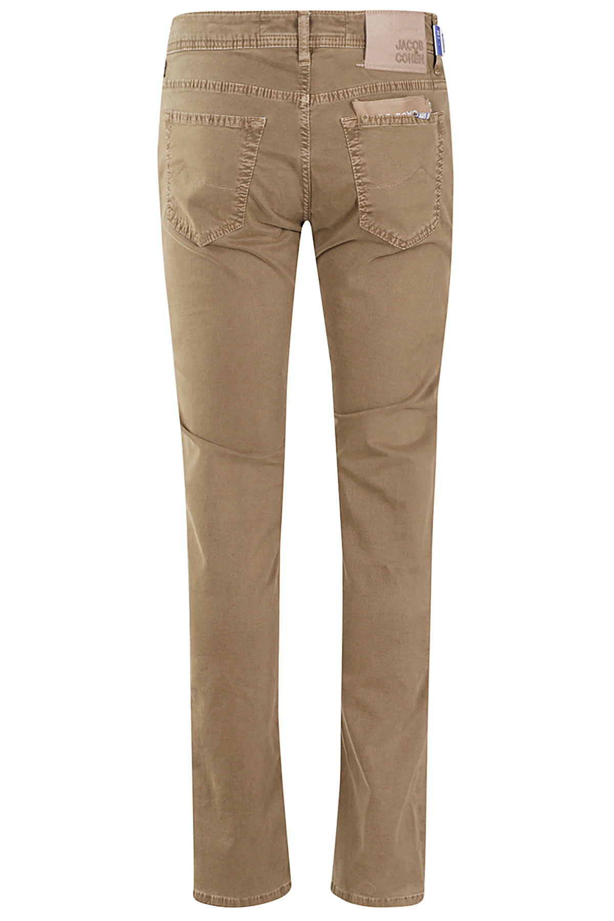 Shop Jacob Cohen Gabardina Stretch In Biscotto