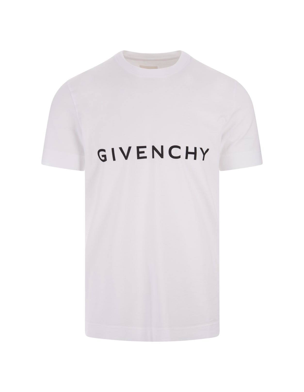 Shop Givenchy White T-shirt With  Archetype Print On Front