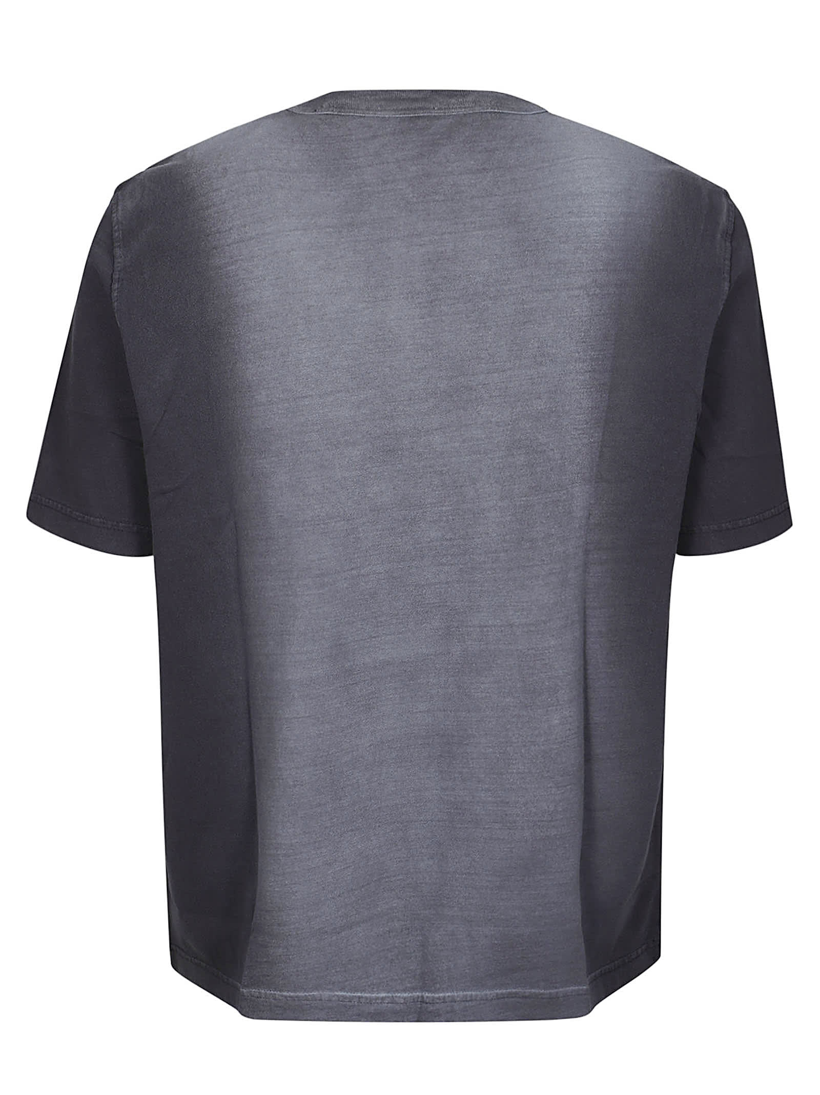 Diesel T Adjust Q2 T Shirt Characteristics Black Cotton Jersey Weave Logo On The Chest Gradient Effe In Xx Black