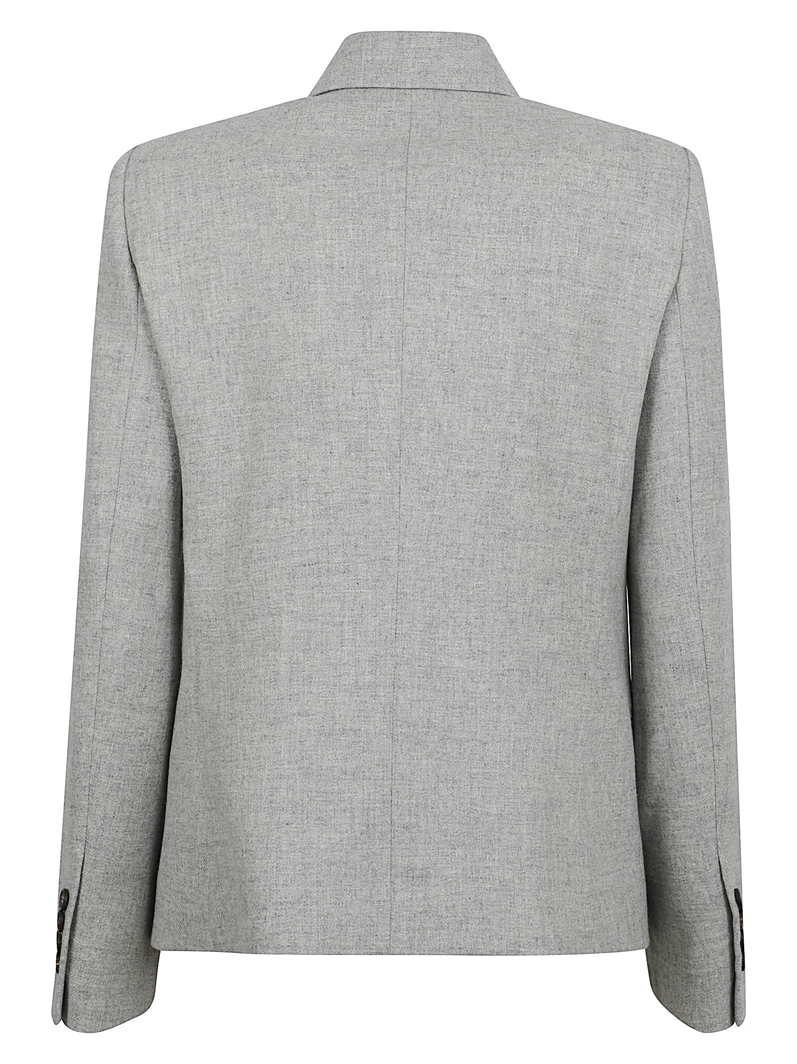 Brunello Cucinelli Double-breasted Wool Jacket In Gray