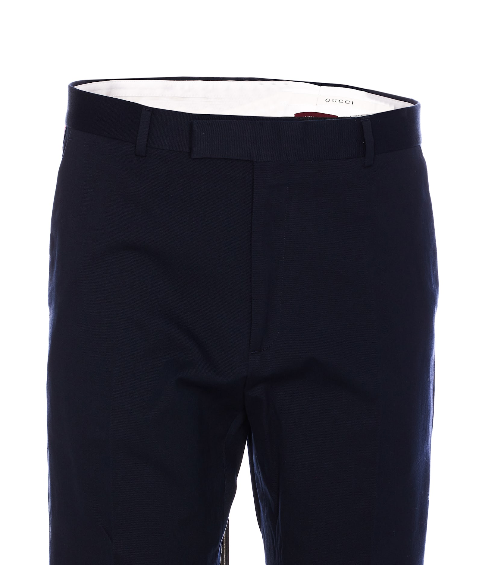 Gucci Tailored Trousers With Web Ribbon Detail