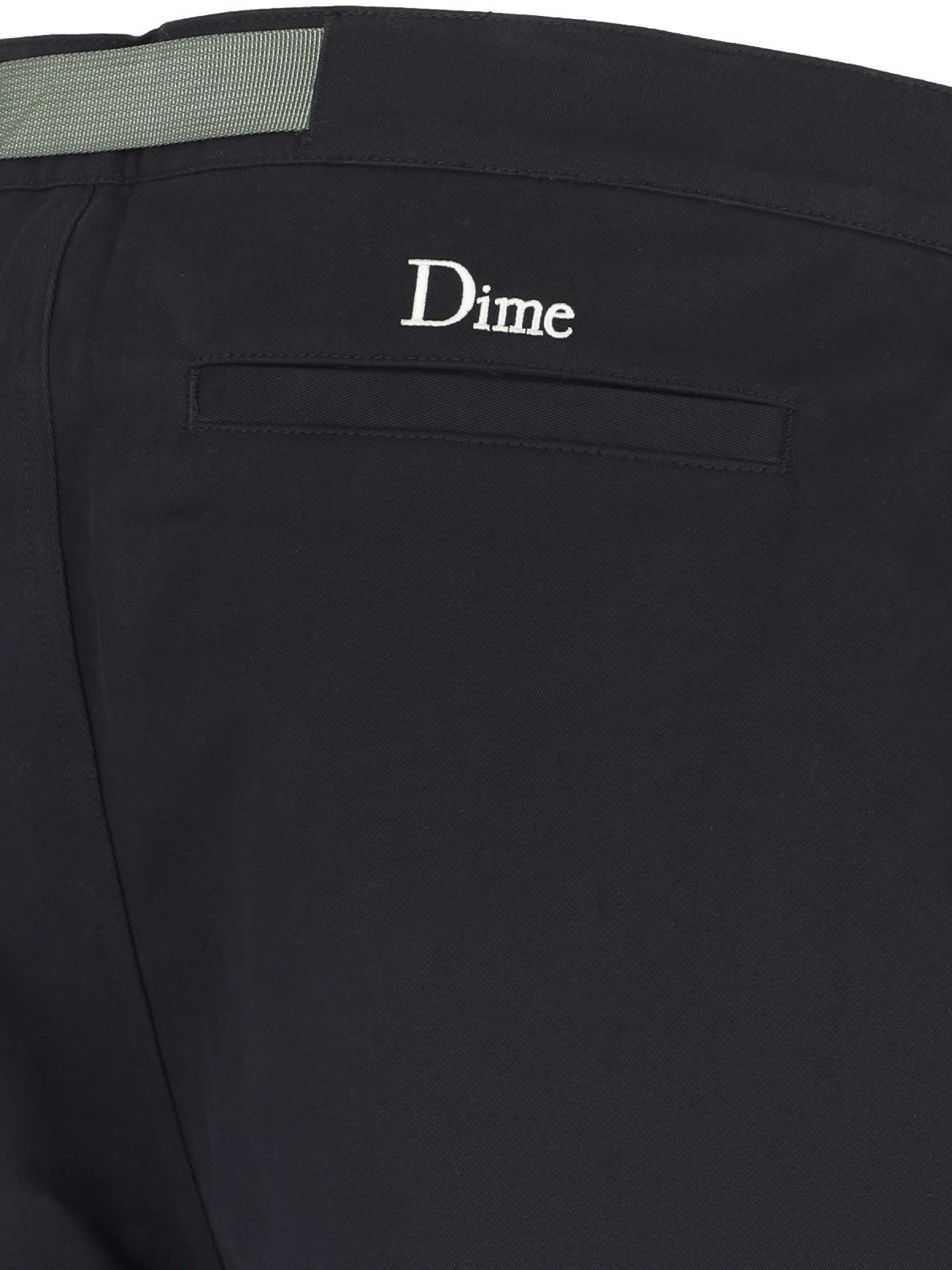 Shop Dime Belt Detail Pants In Black