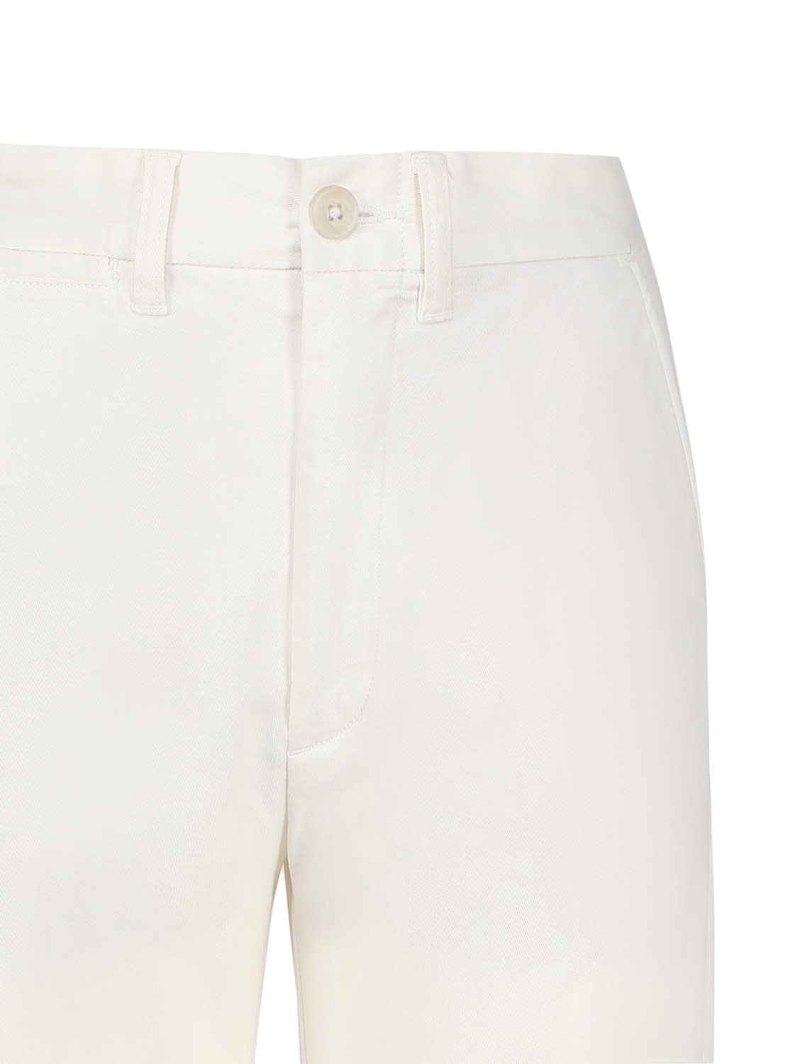 Polo Ralph Lauren Flared Cropped Trousers In White