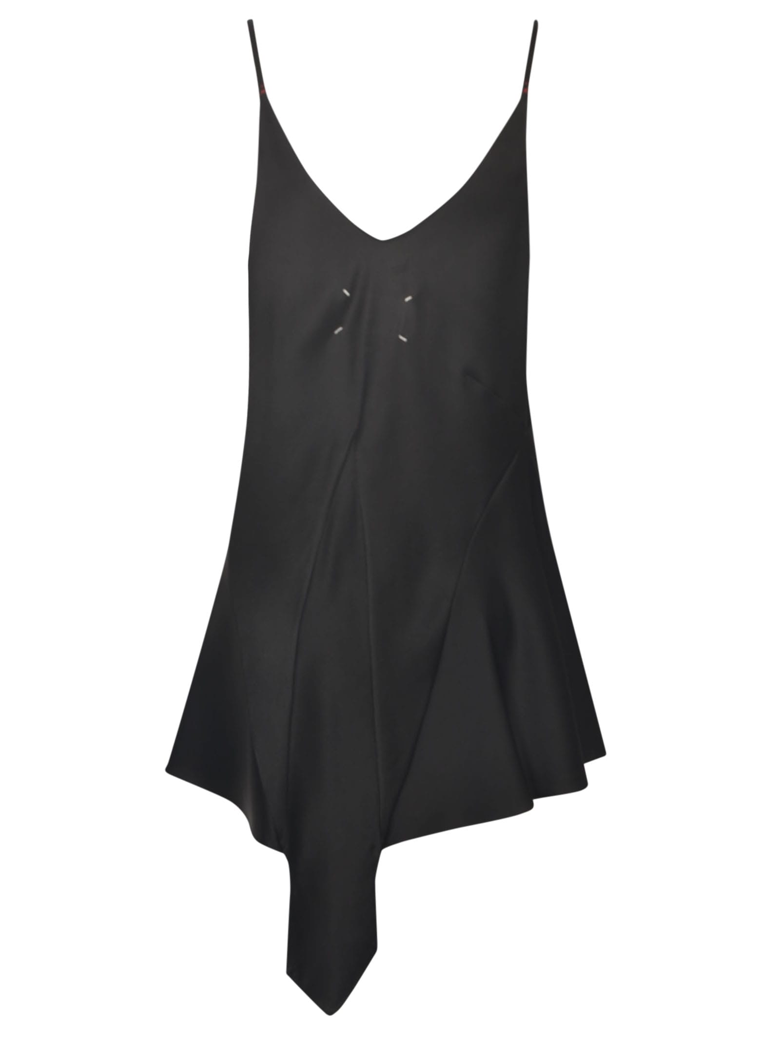 Shop Maison Margiela Short Fitted Dress In Black