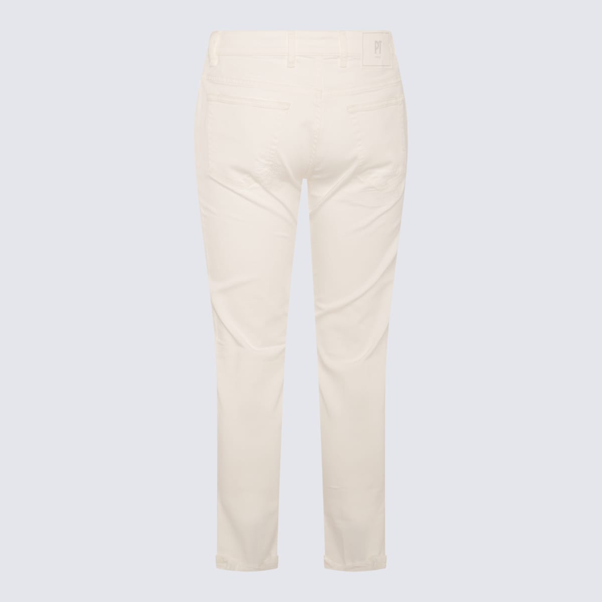 Shop Pt Torino White Denim Strech Jeans