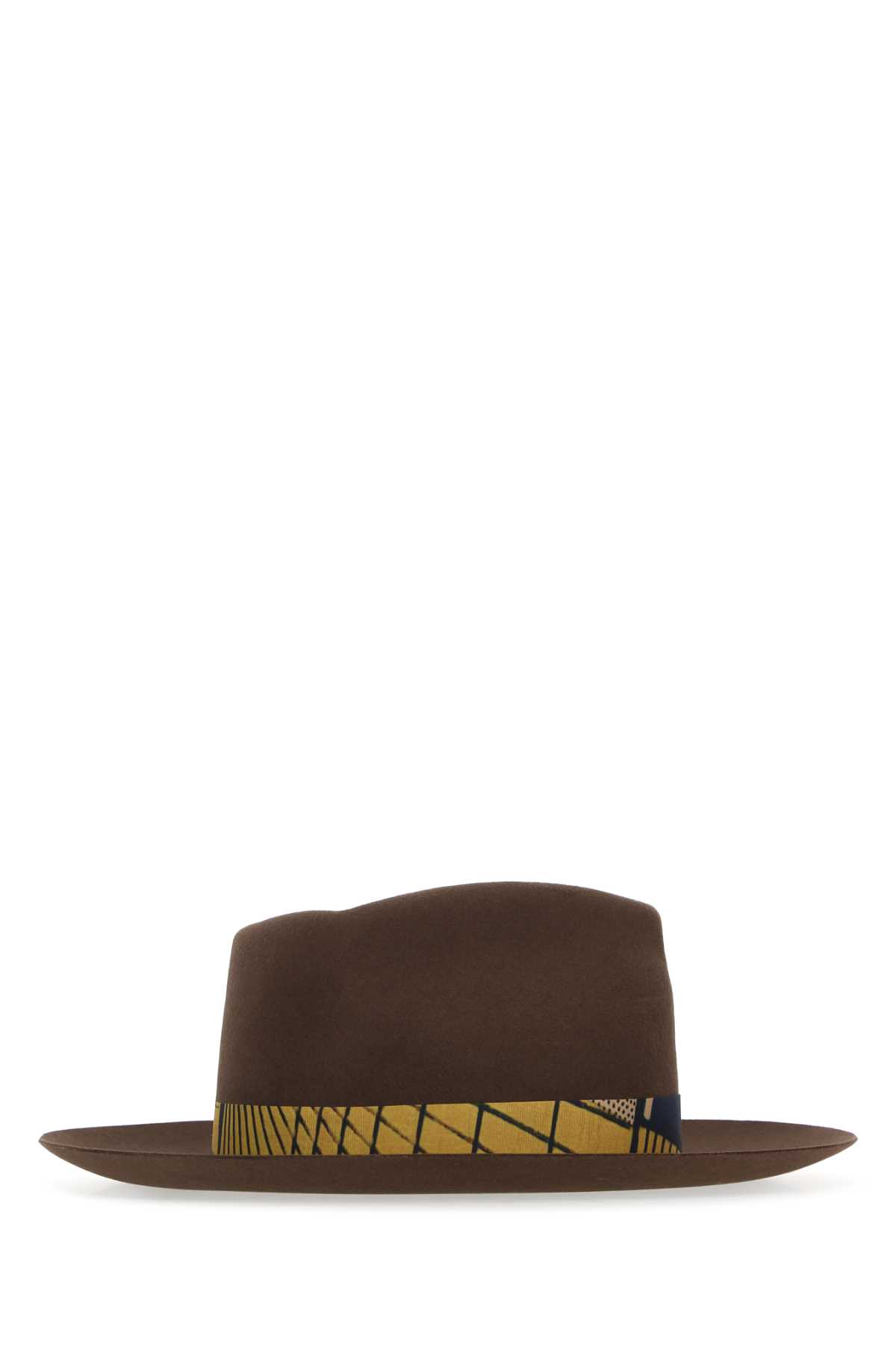 Super Duper Hats Brown Felt Bouganville Hat In Terra