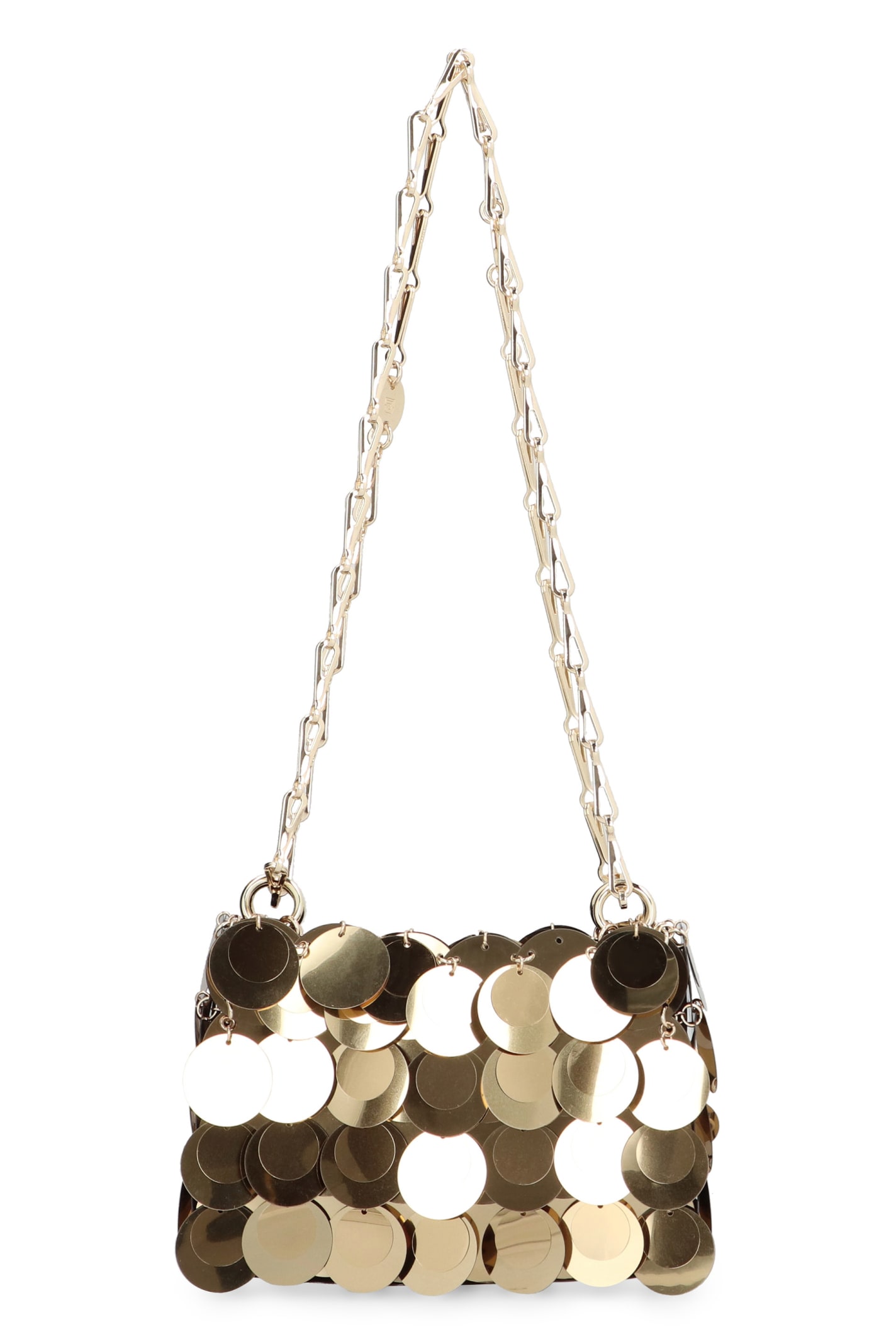 Shop Rabanne Sparkle Nano Bag In Gold