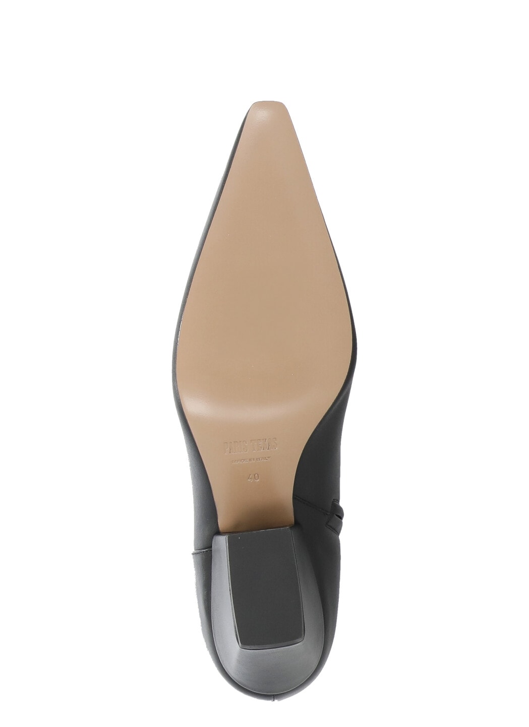 Paris Texas Block Heel Ankle Boots With Pointed Toe In Black