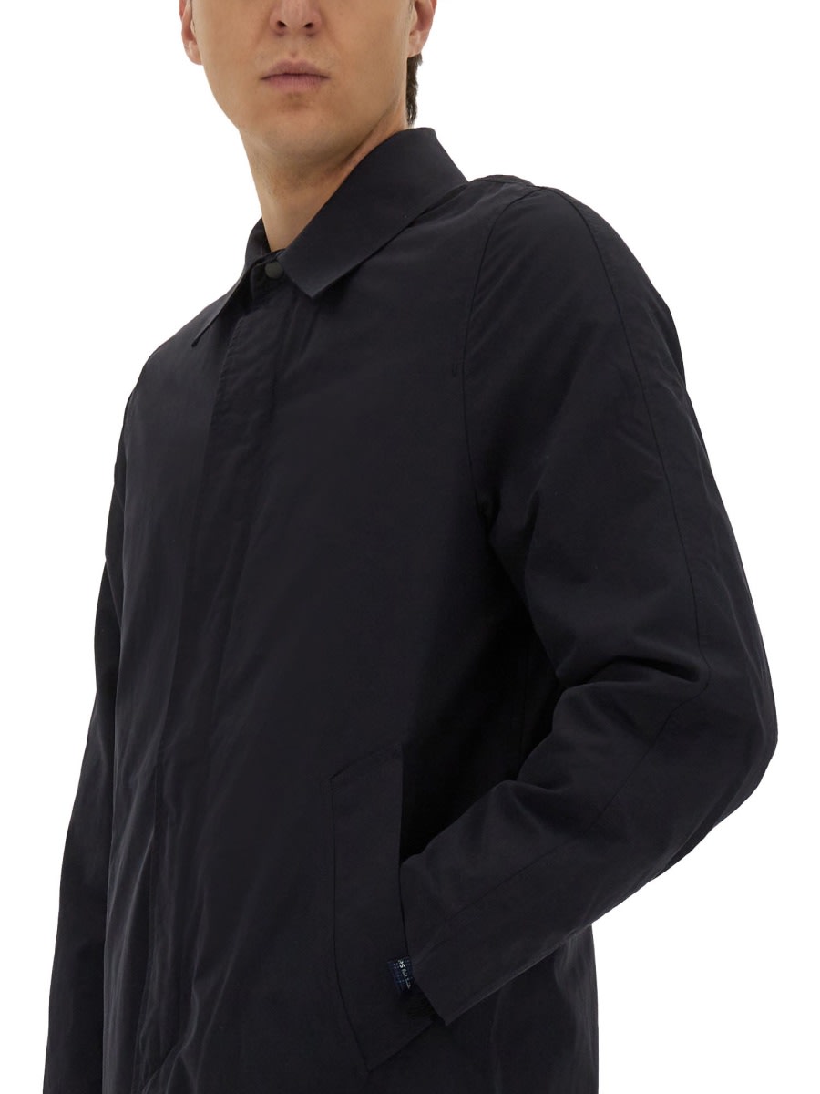 Ps By Paul Smith Ps Paul Smith Lightweight Waterproof Coat In Black