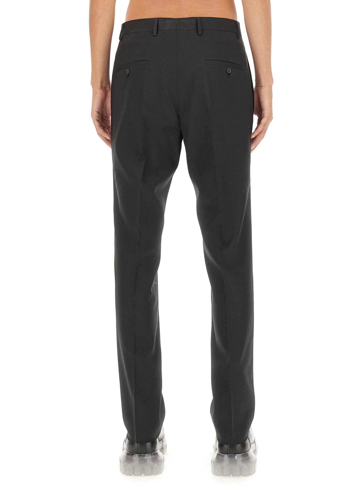 Shop Rick Owens Slim Fit Pants In Black